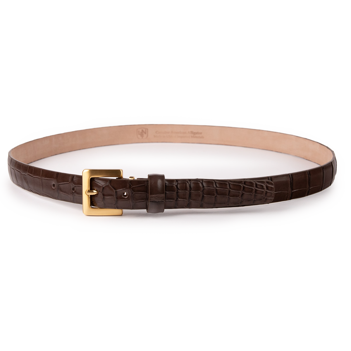 Matte Alligator - Brown 25mm
