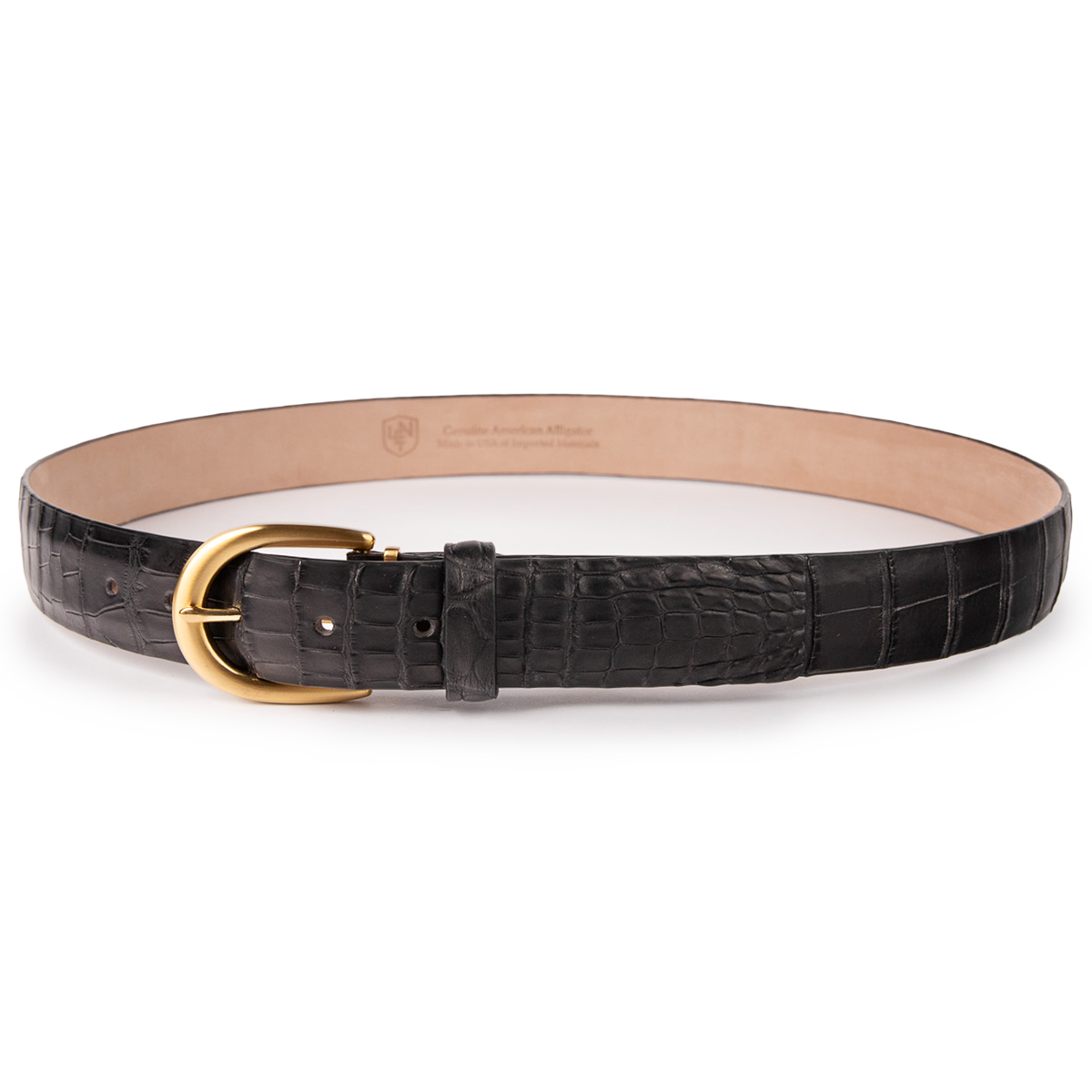 Matte Alligator - Black 35mm
