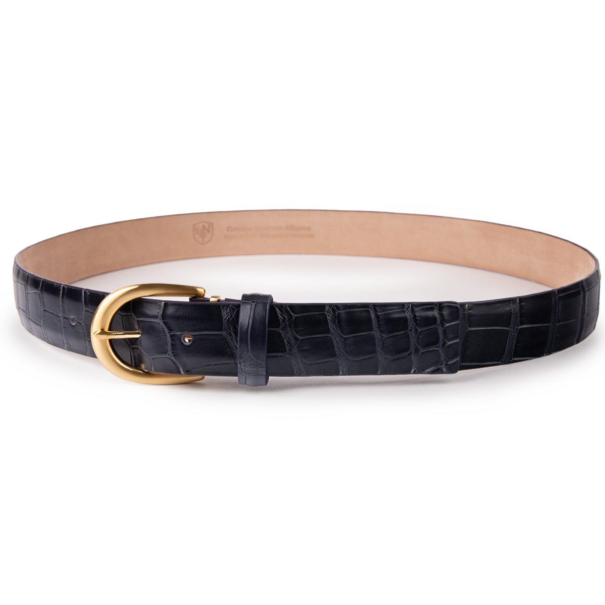 Matte Alligator - Navy 35mm