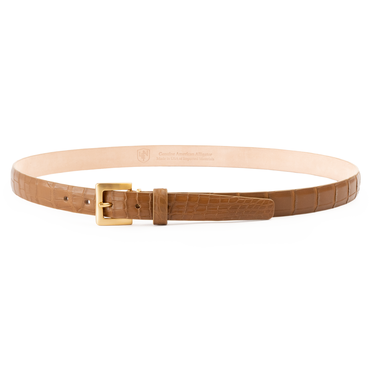 Matte Alligator - Caramel 25mm