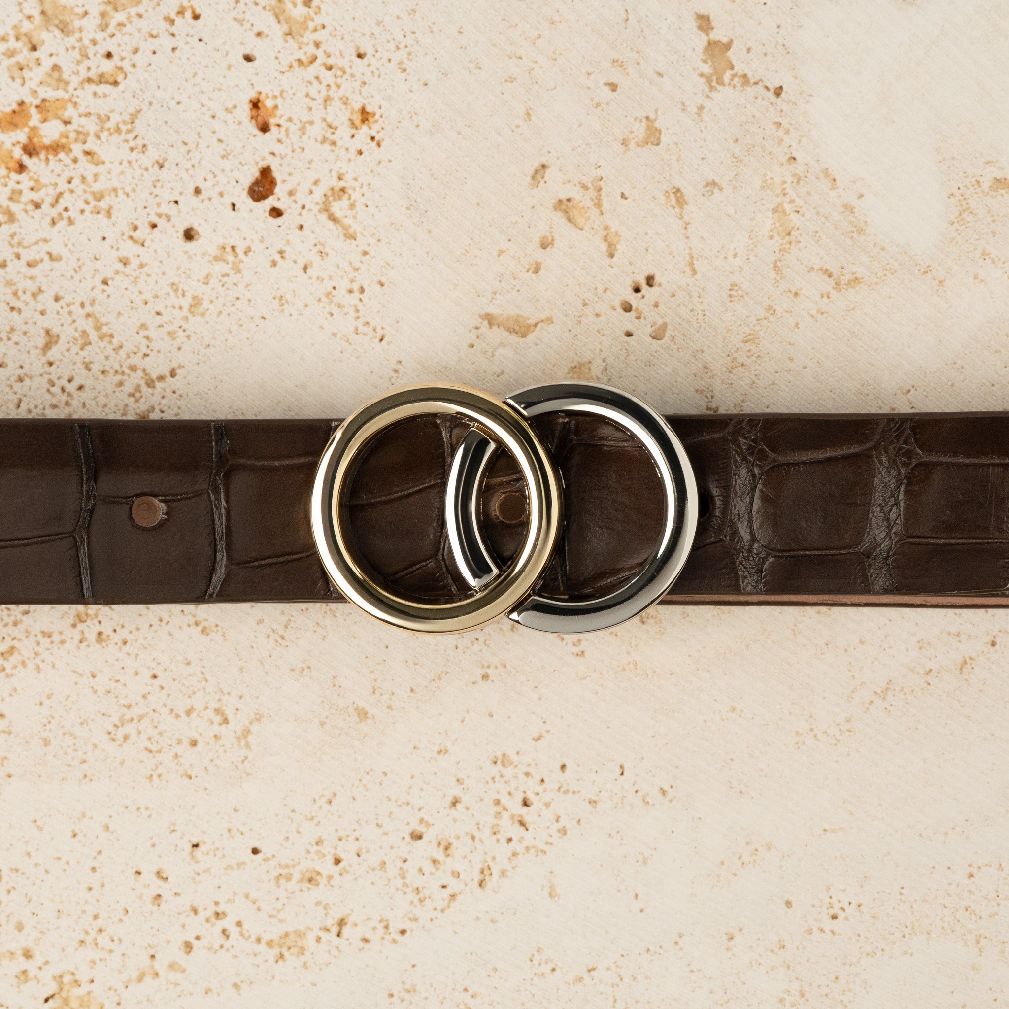 25mm Double O Buckle - Light Gold Palladium - 1343/25/G