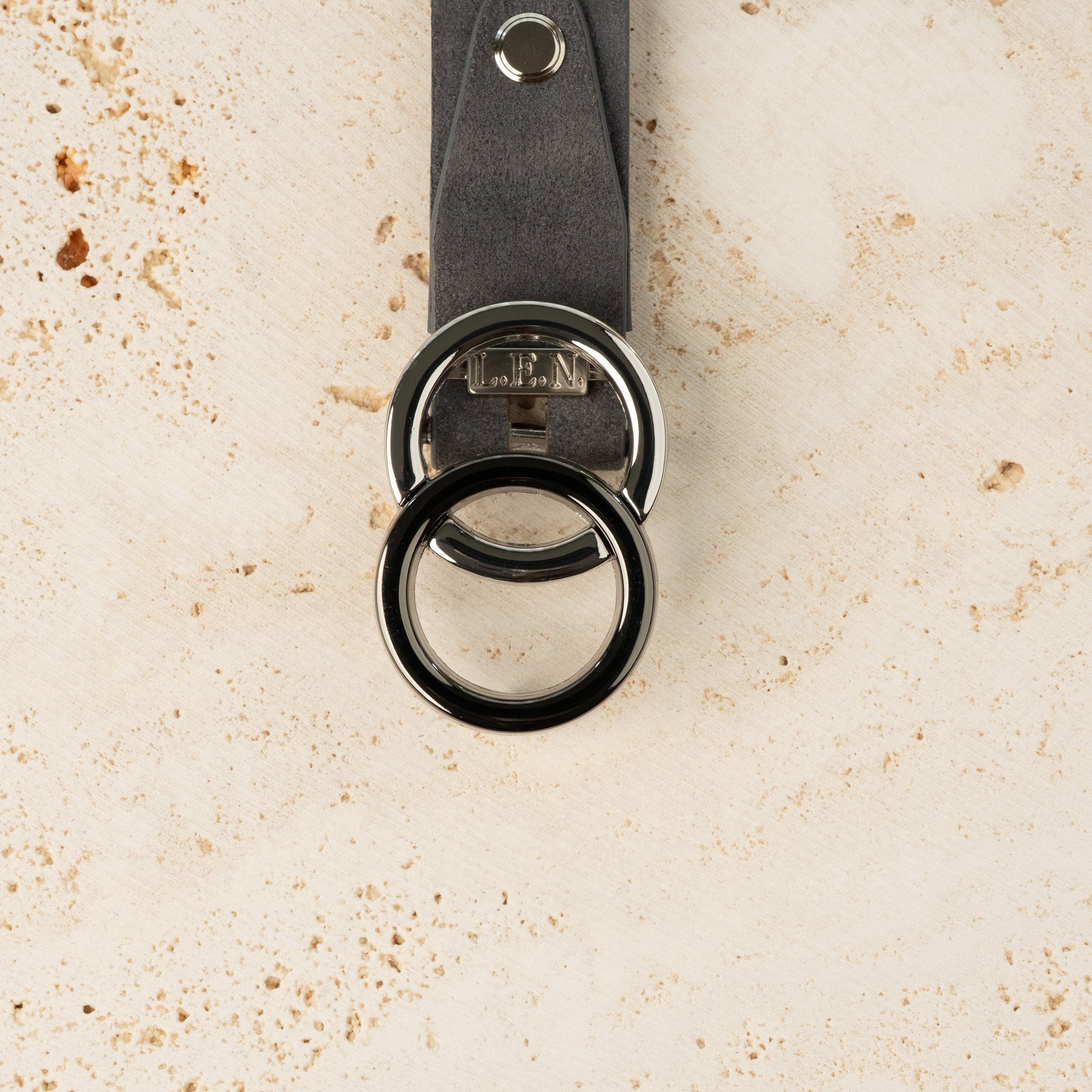 25mm Double O Buckle - Shiny Gunmetal Palladium - 1343/25/N
