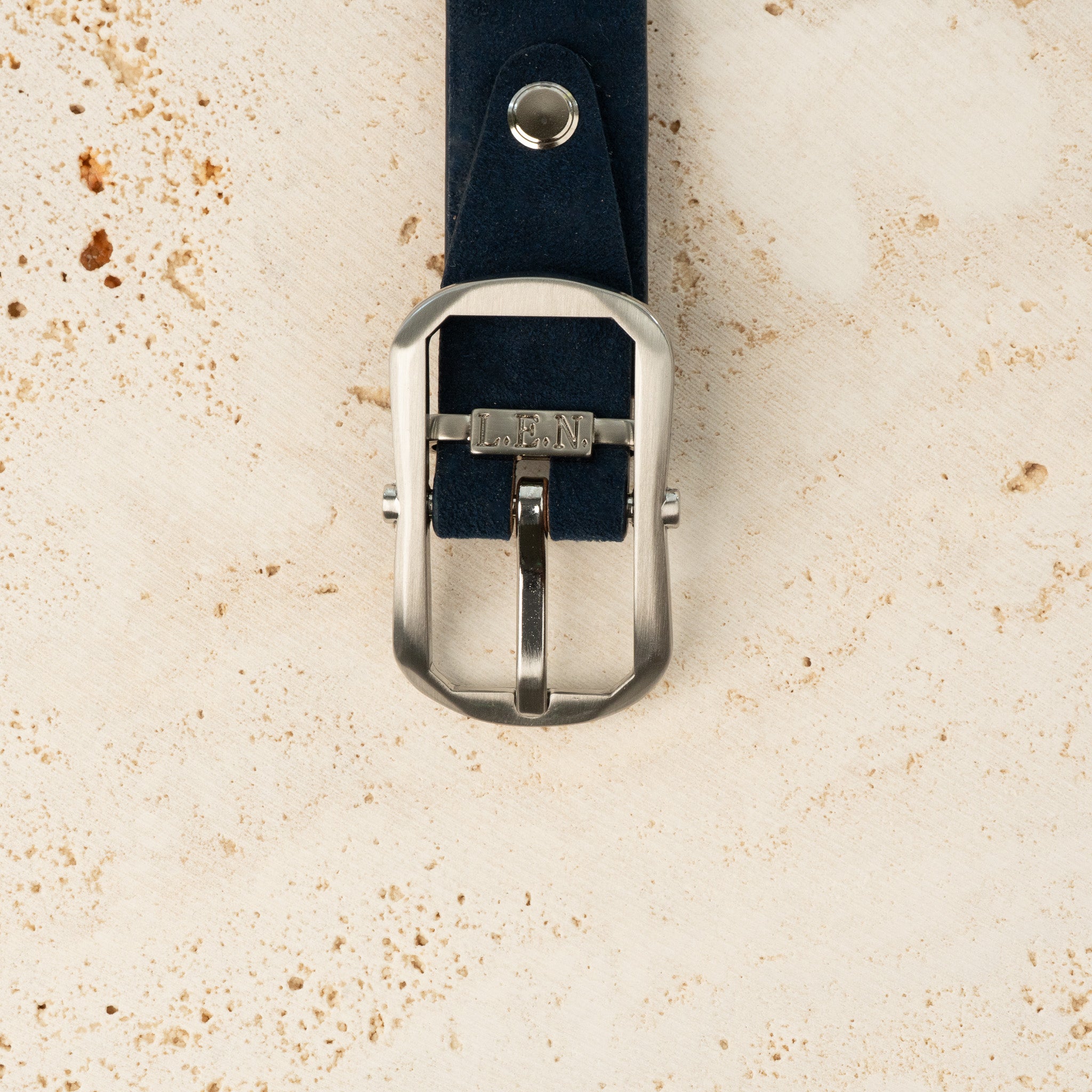 25mm Solid Brass Oval Heel Bar Buckle - Brushed Light Nickel - 1654/25/N