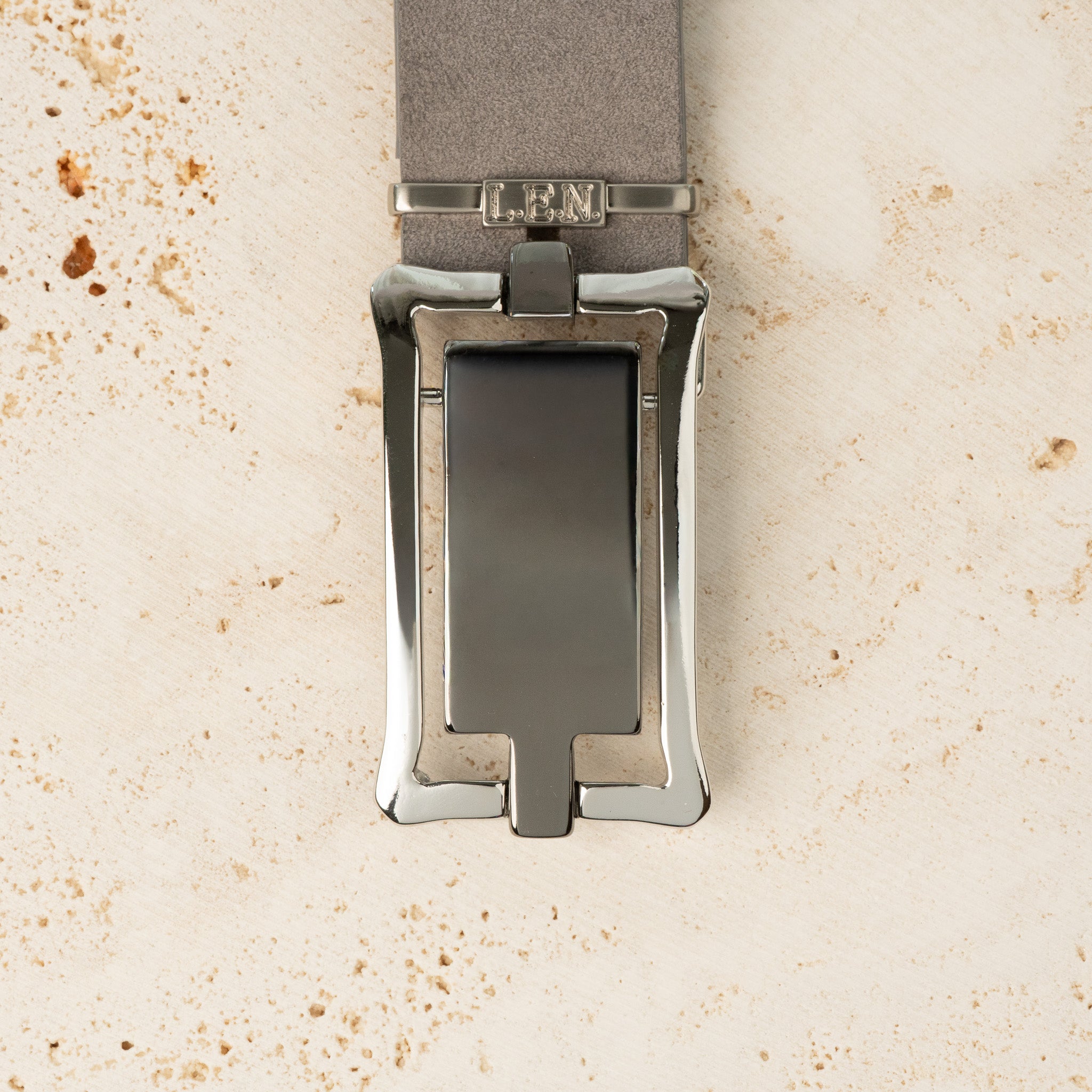 35mm Rectangular Inset Buckle - Light Gold Palladium - 1691/35/N