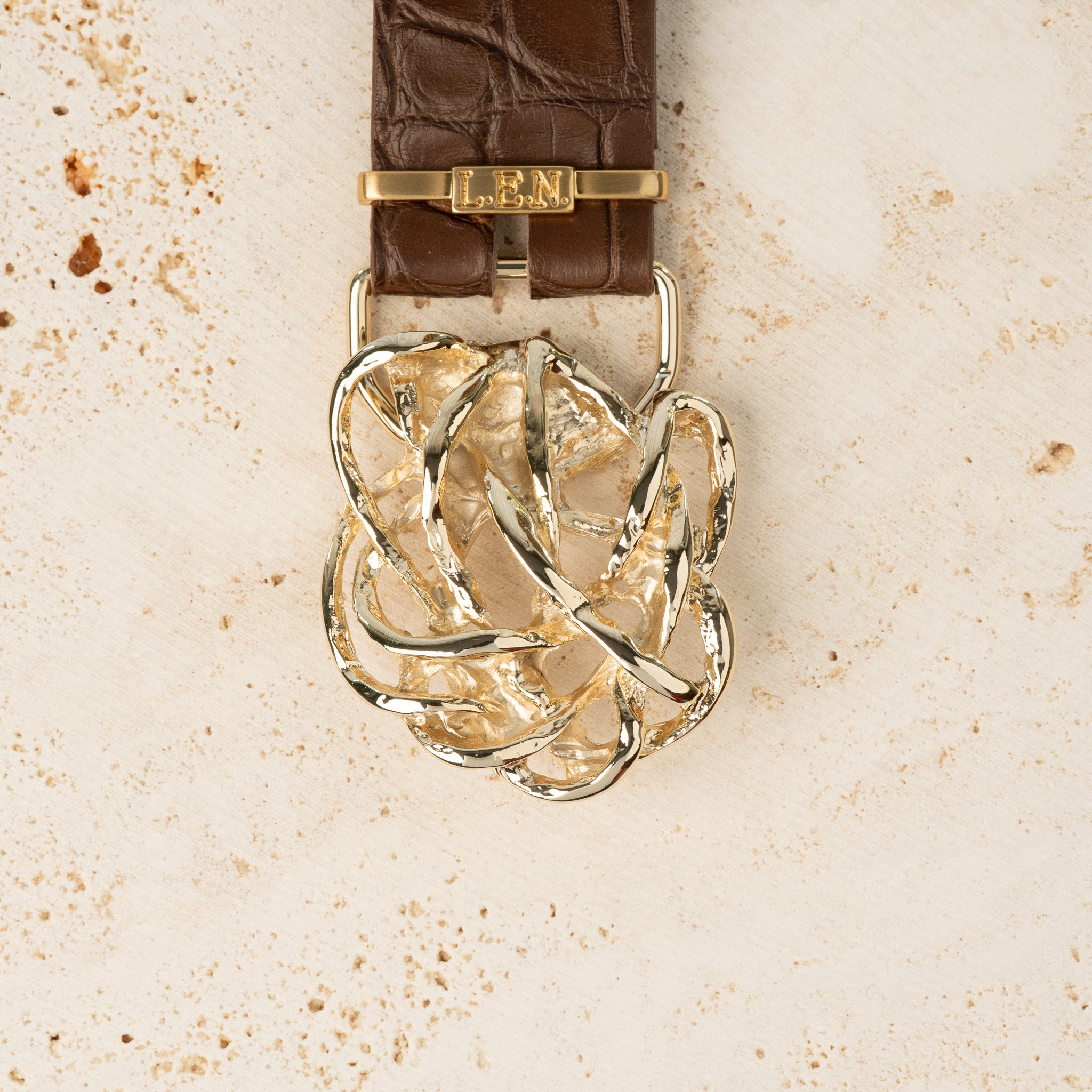 35mm Knot Buckle - Light Gold Palladium - 2105/35/G