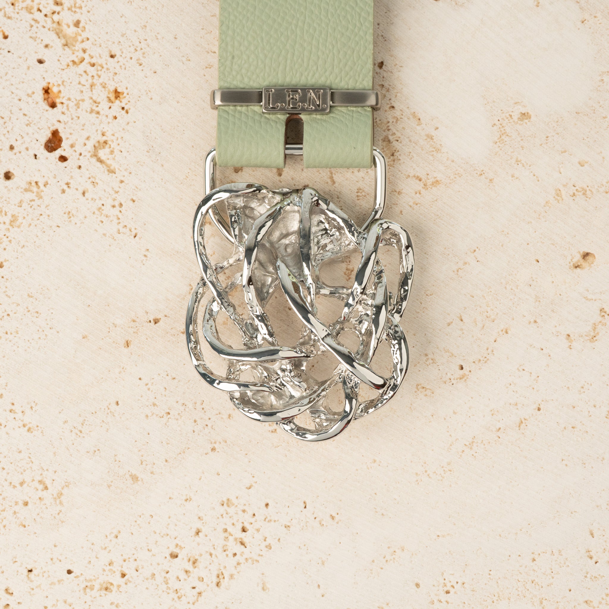 35mm Knot Buckle - Palladium - 2105/35/N