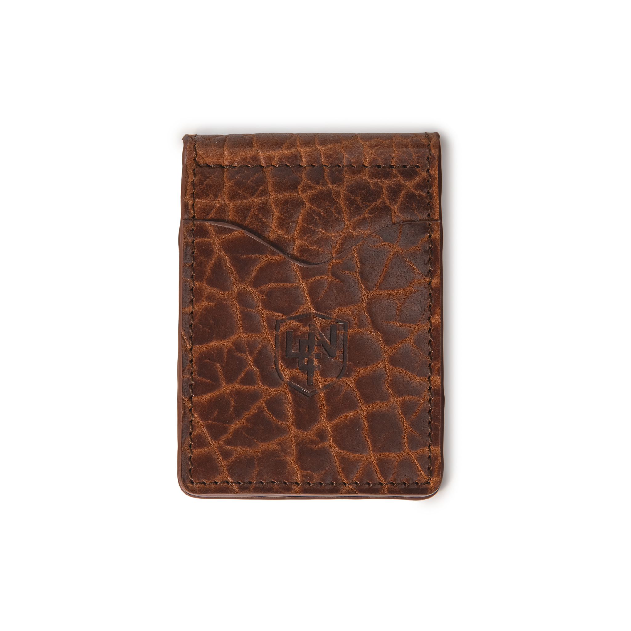 American Bison Money Clip - Cognac