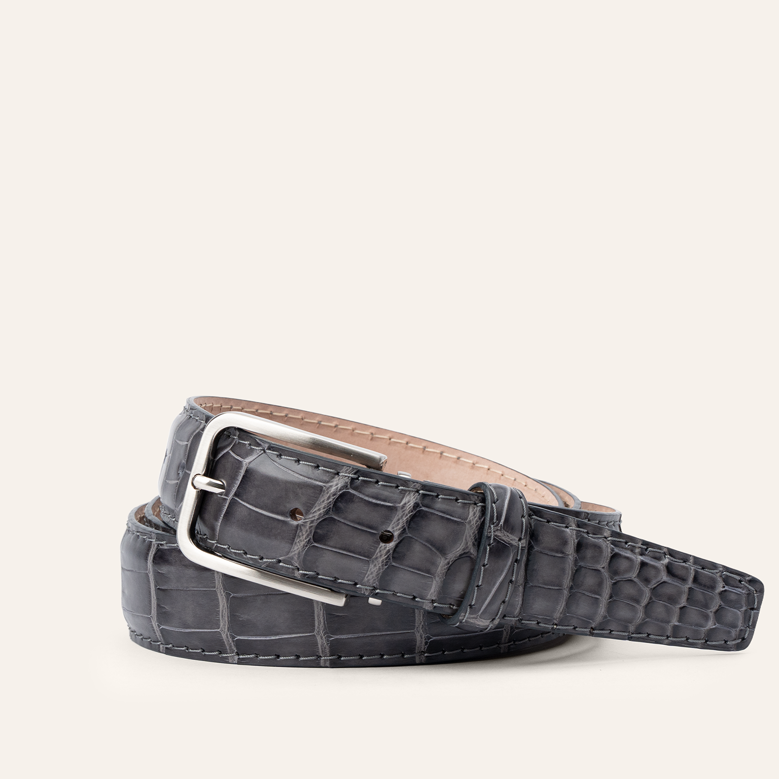 Spuntato Finish American Alligator - Graphite