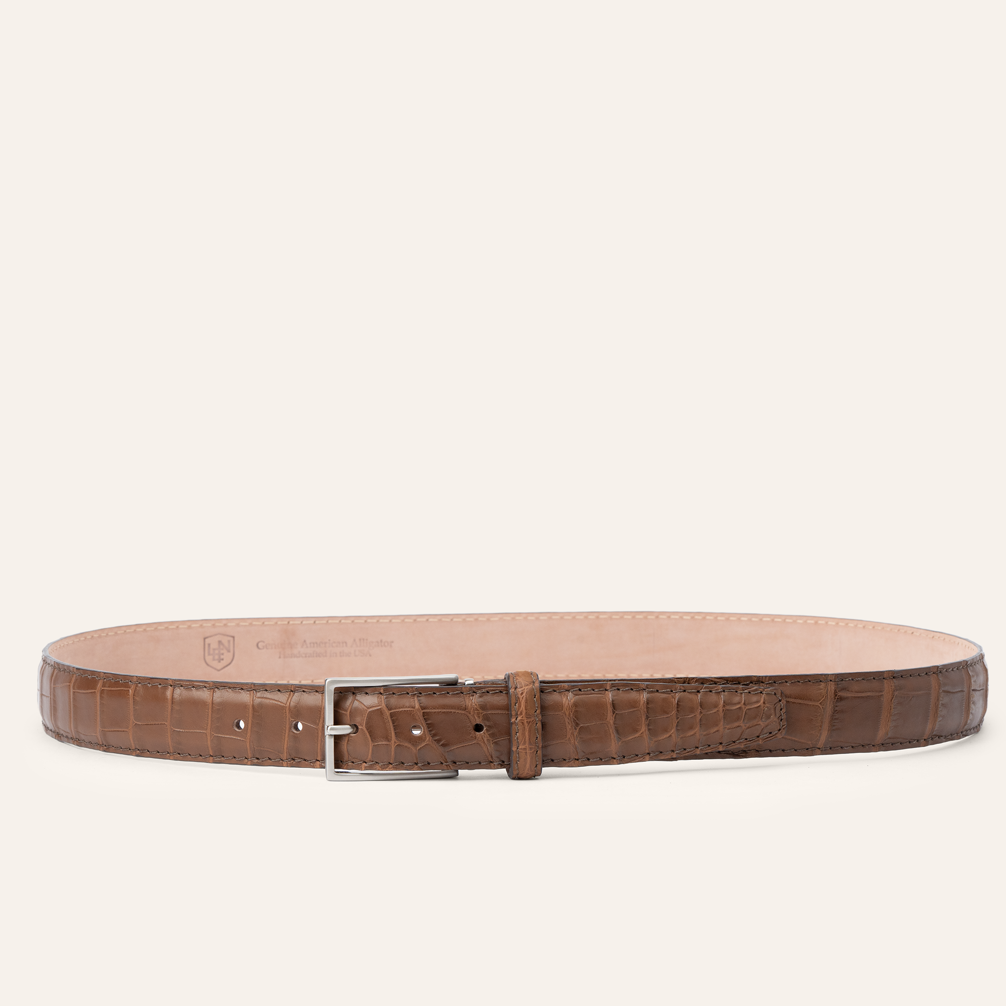 Matte American Alligator - Tobacco 35mm