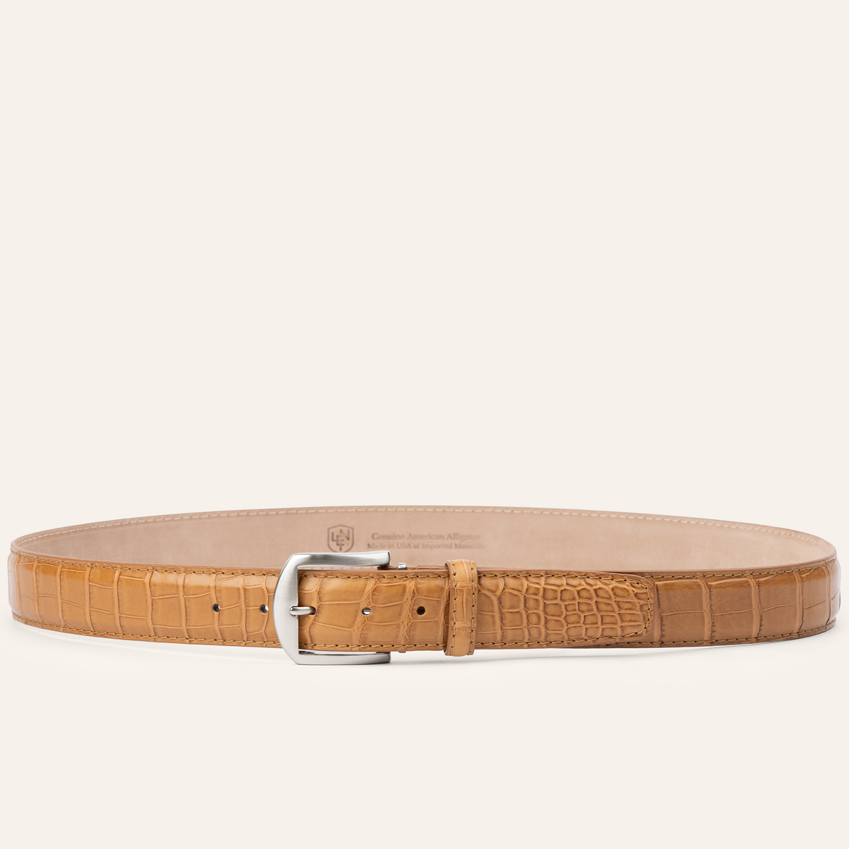 Matte American Alligator - Caramel
