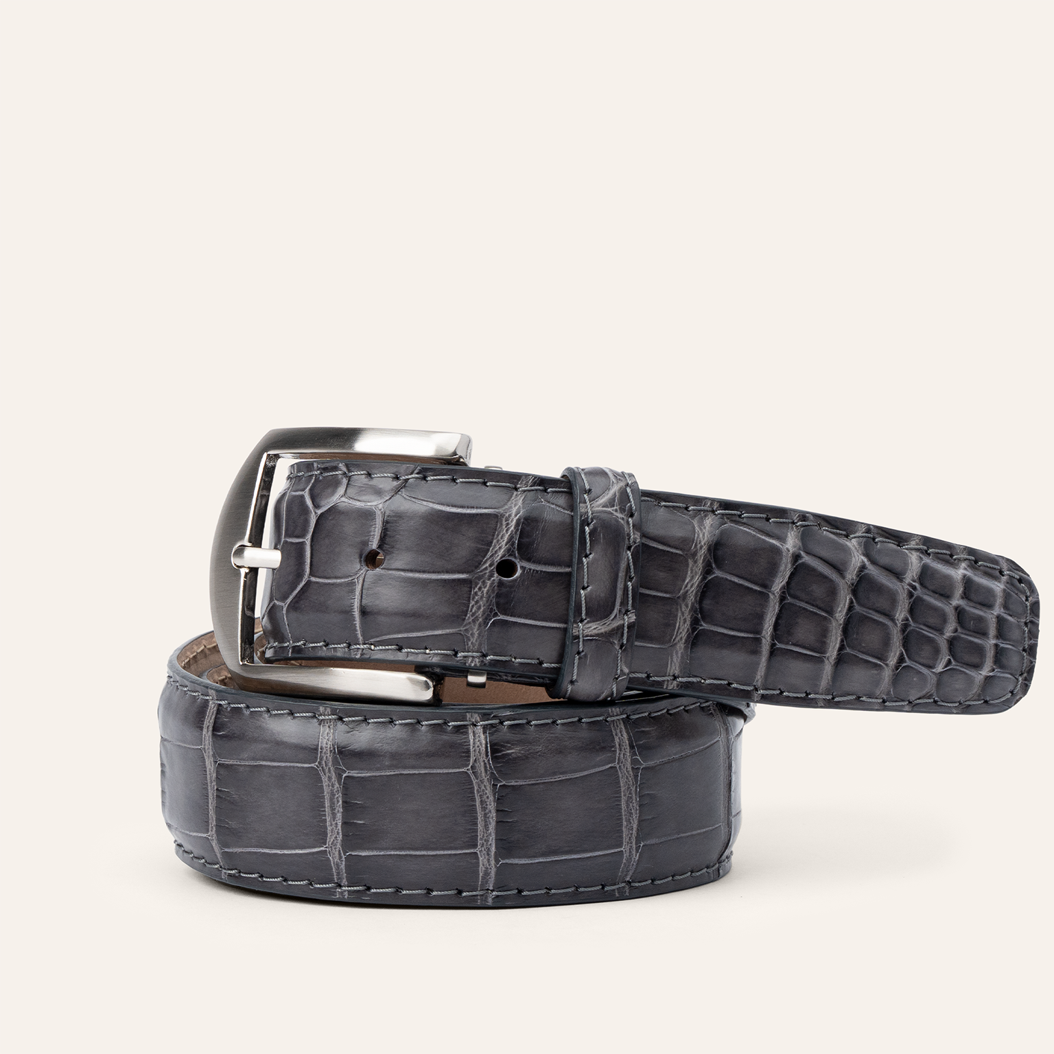 Spuntato Finish American Alligator - Graphite