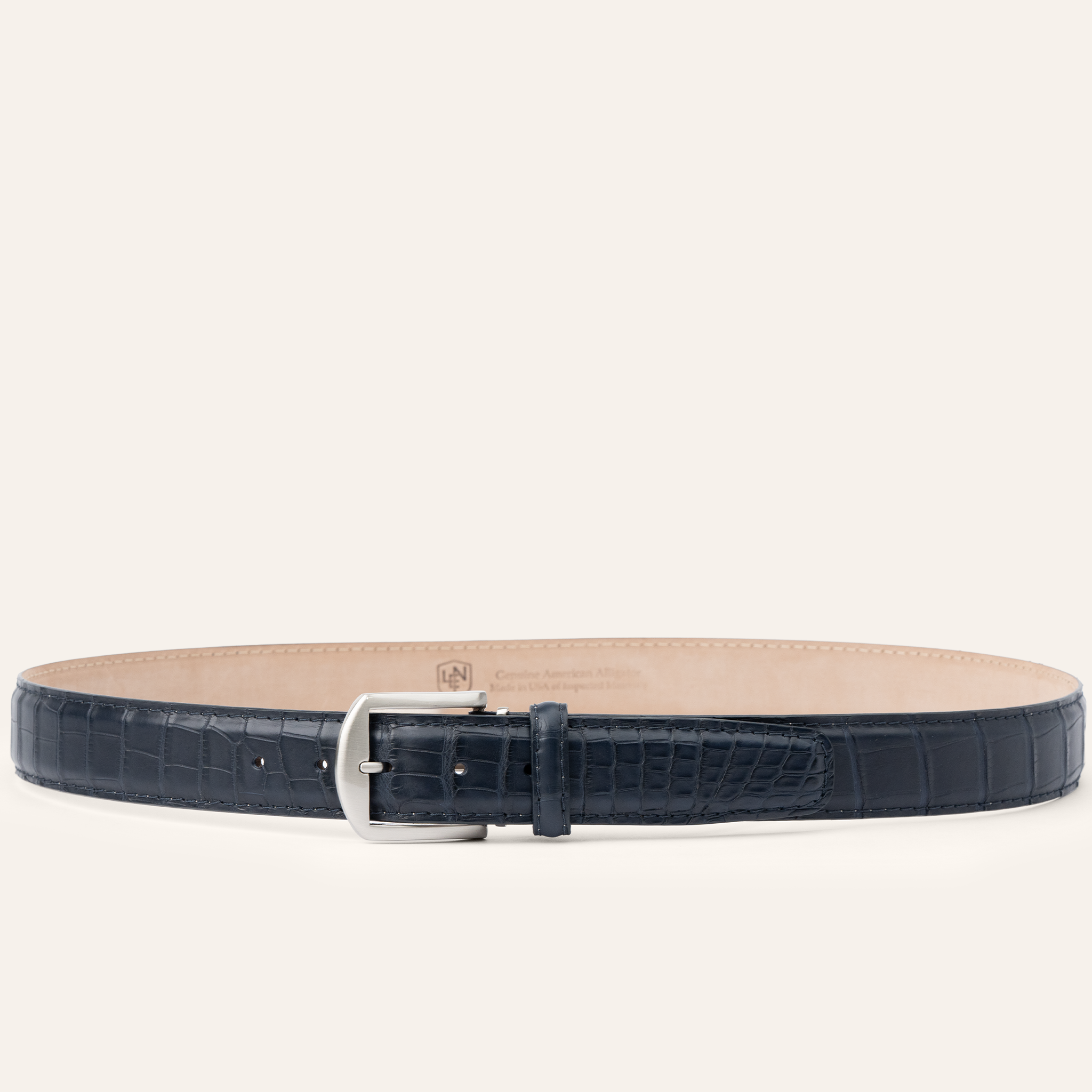 Matte American Alligator - Navy 40MM