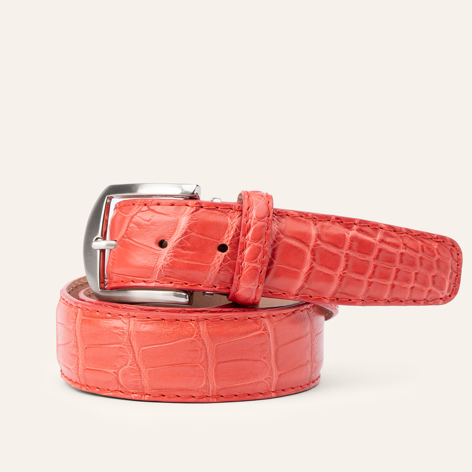 American Matte Alligator - Ruby