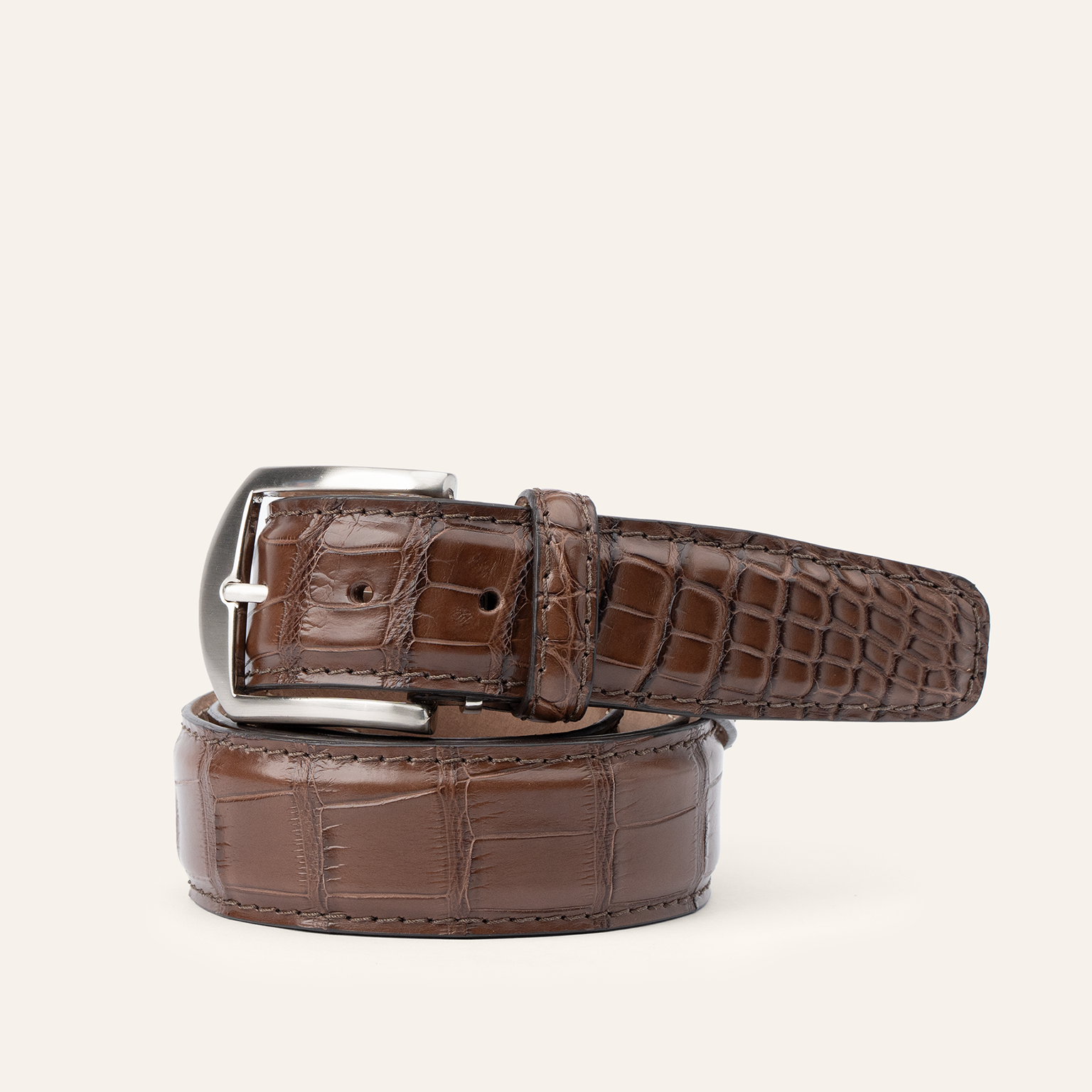 Matte American Alligator - Tobacco 40mm