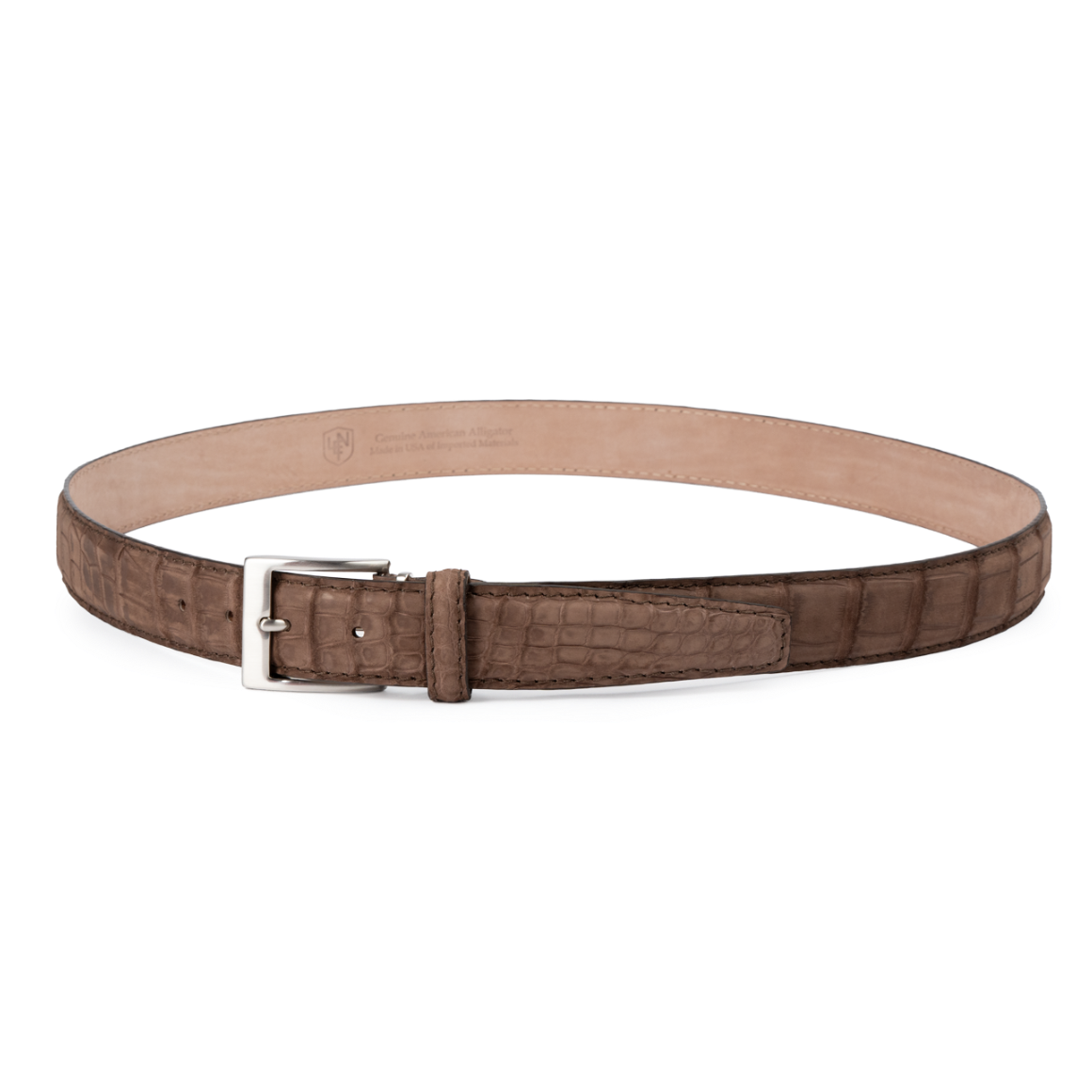 Buffed American Alligator - Brown 35mm