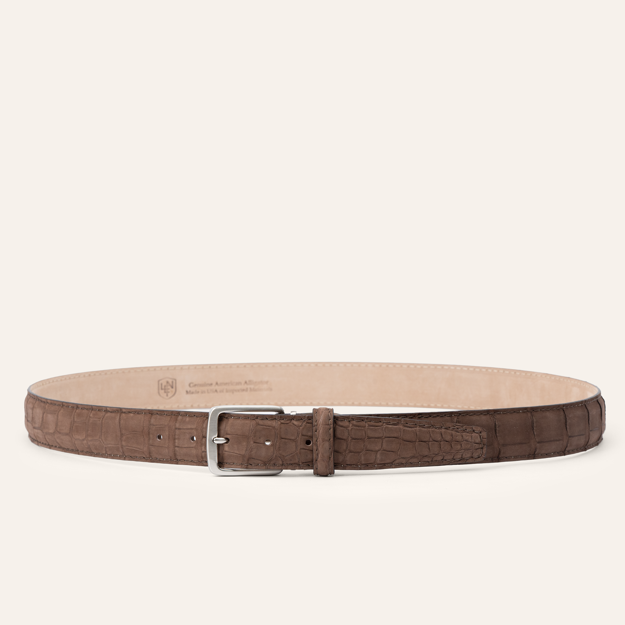 Buffed American Alligator - Brown 35mm