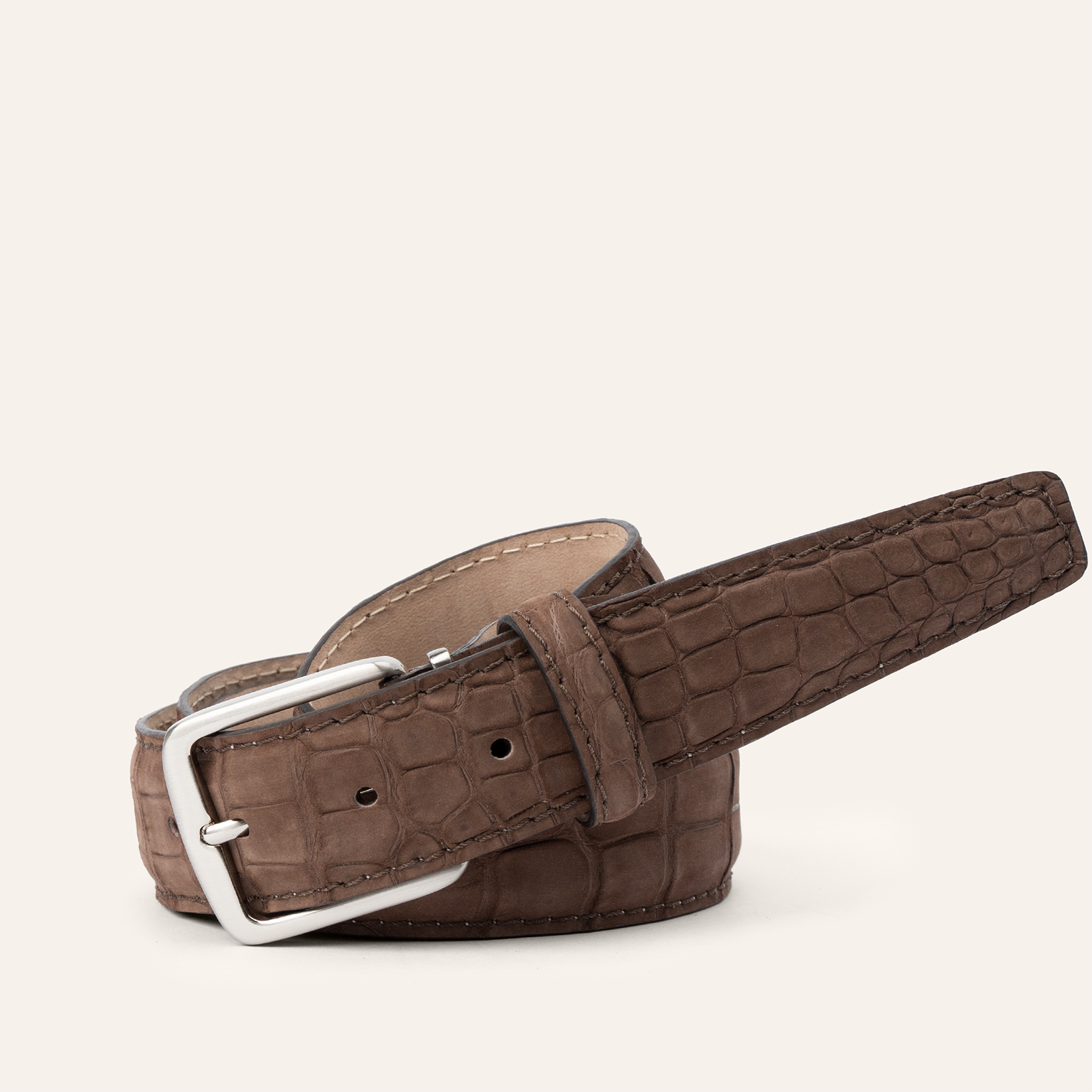 Buffed American Alligator - Brown 35mm
