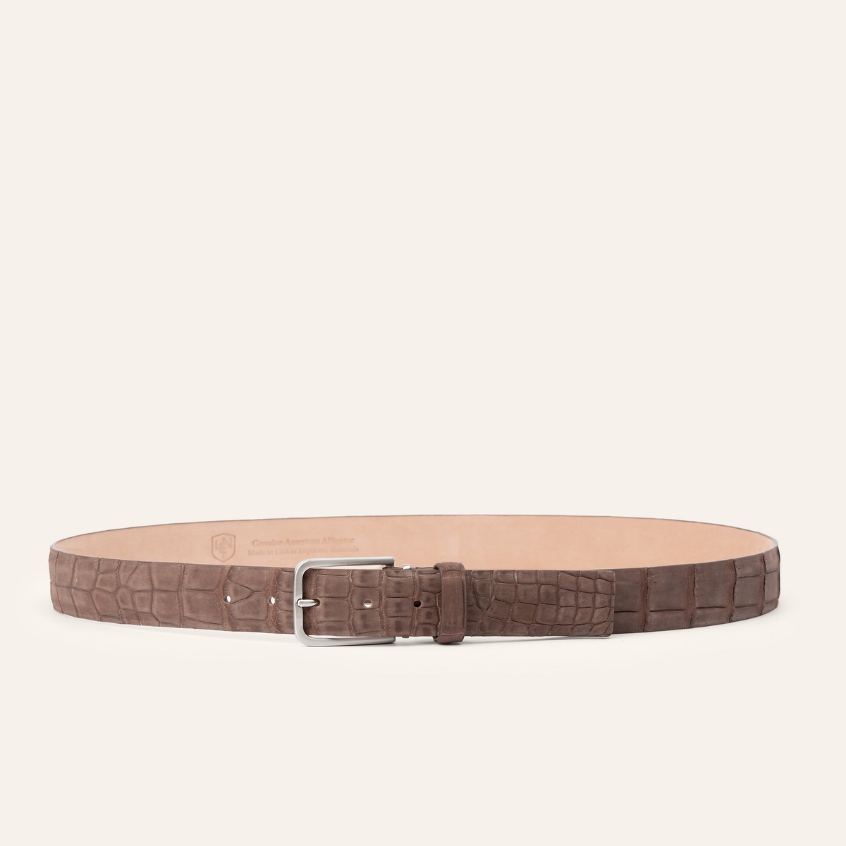 Buffed American Alligator - Brown 35mm
