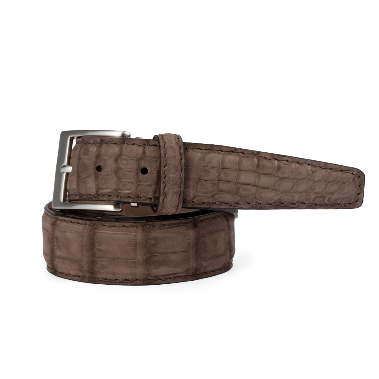 Buffed American Alligator - Brown 35mm