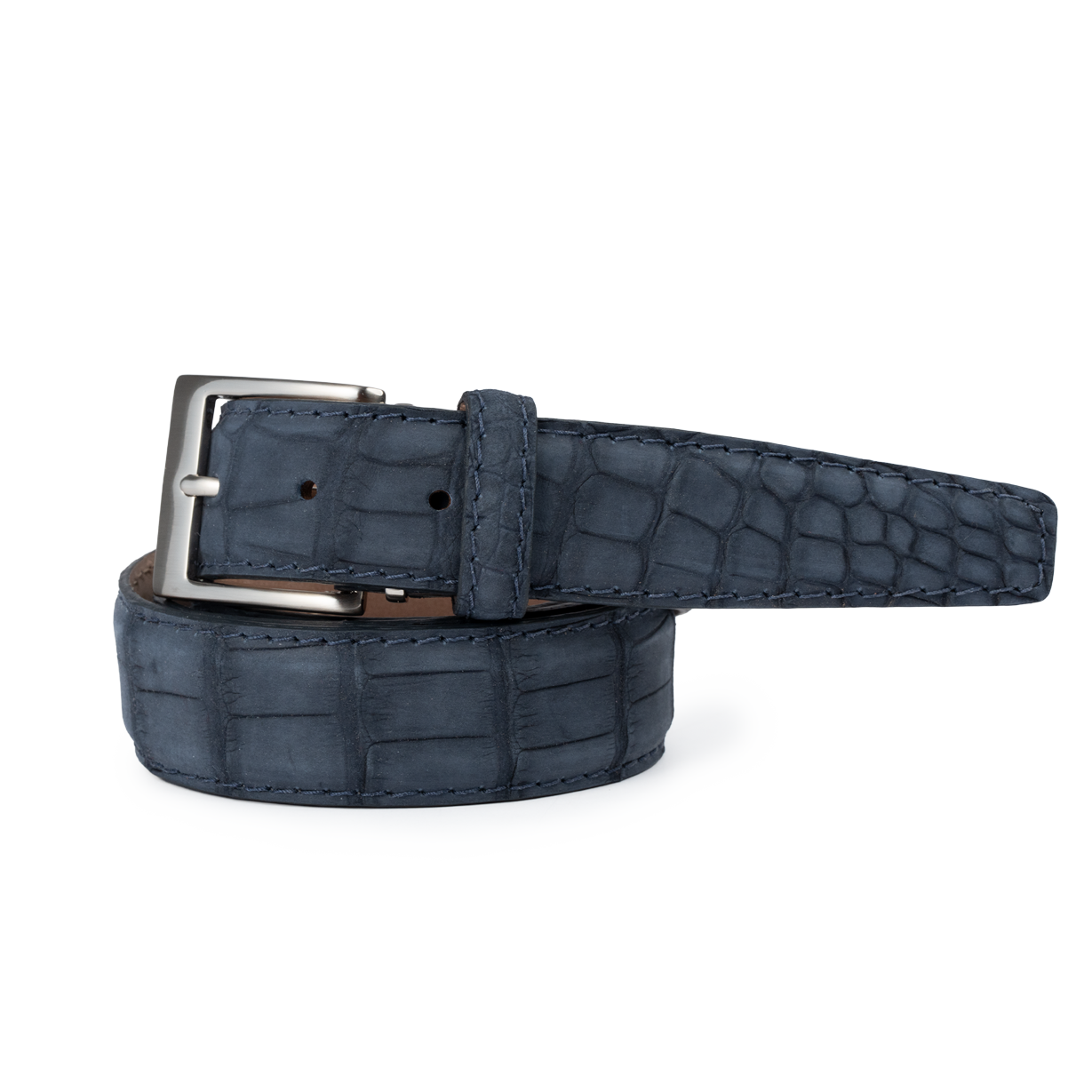 Buffed American Alligator - Navy 35mm