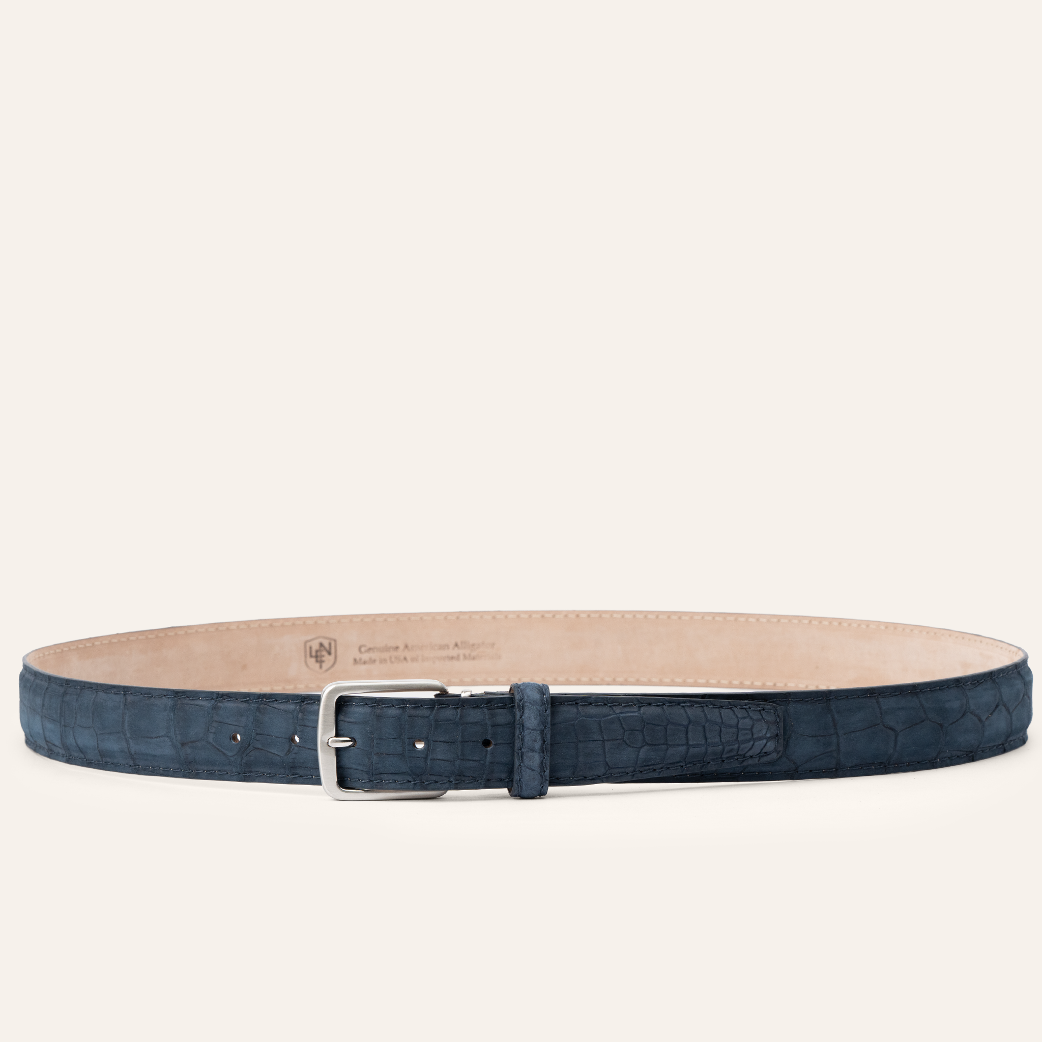 Buffed American Alligator - Navy 35mm