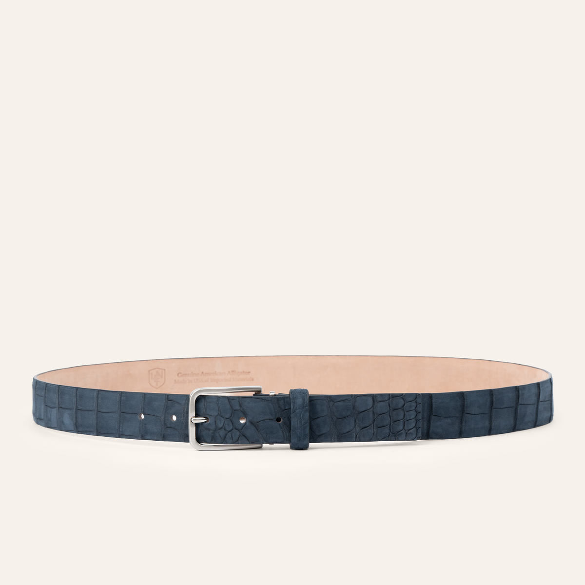 Buffed American Alligator - Navy 35mm