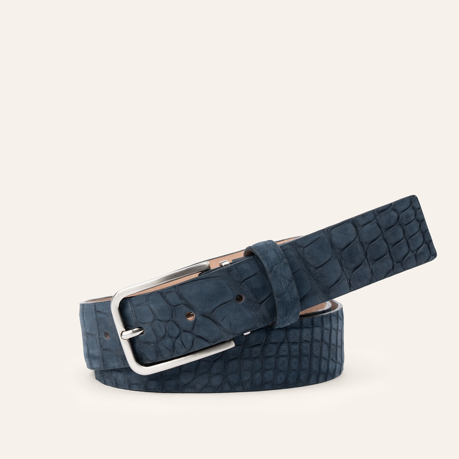 Buffed American Alligator - Navy 35mm