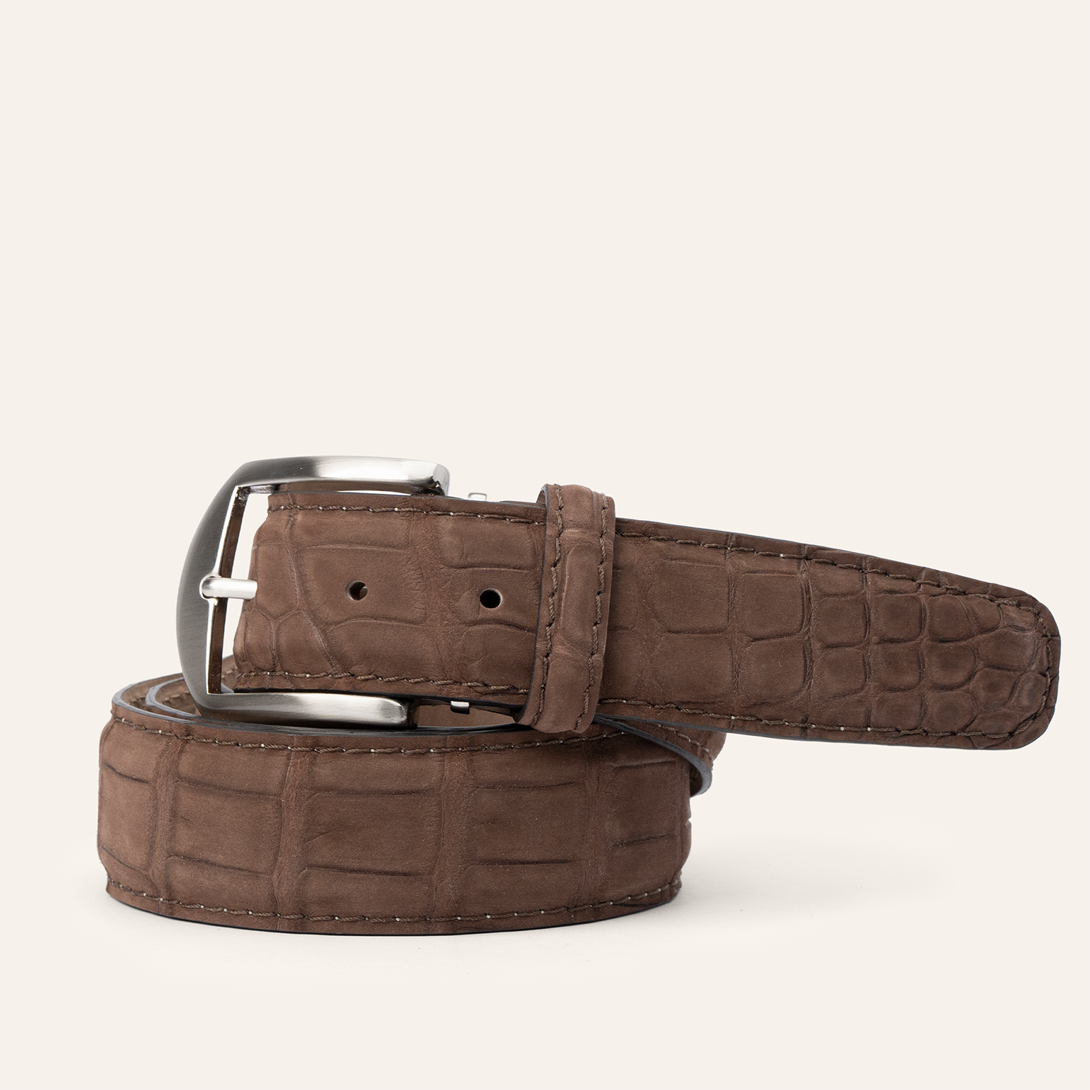 Buffed American Alligator - Brown