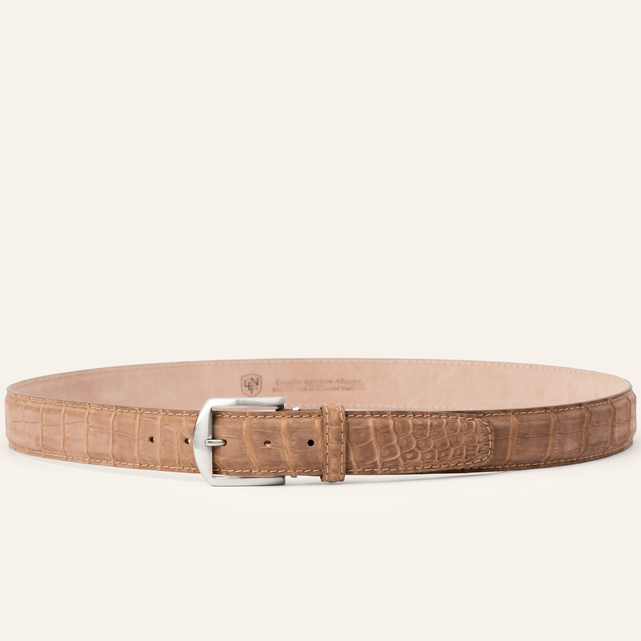 Buffed American Alligator - Chestnut
