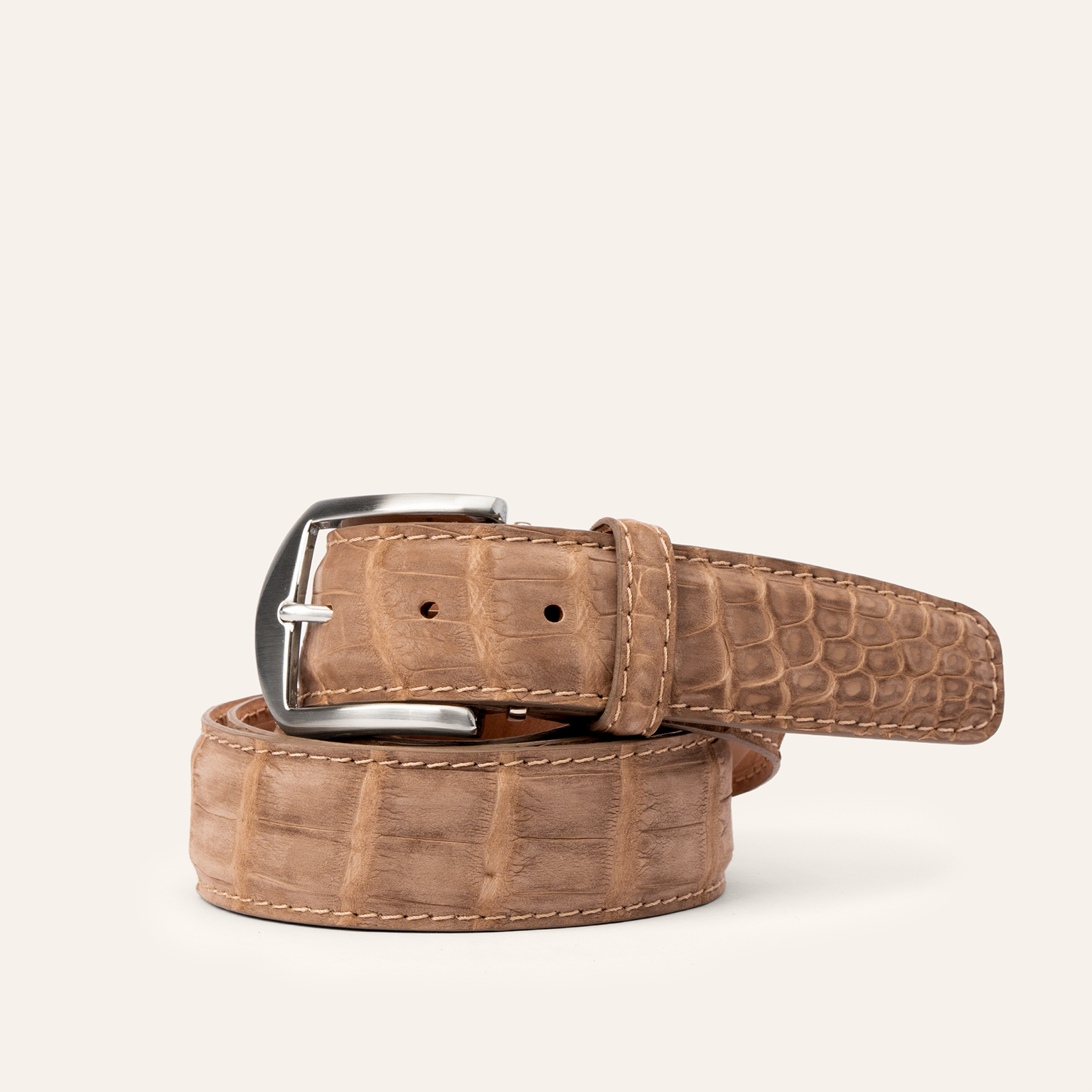 Buffed American Alligator - Chestnut