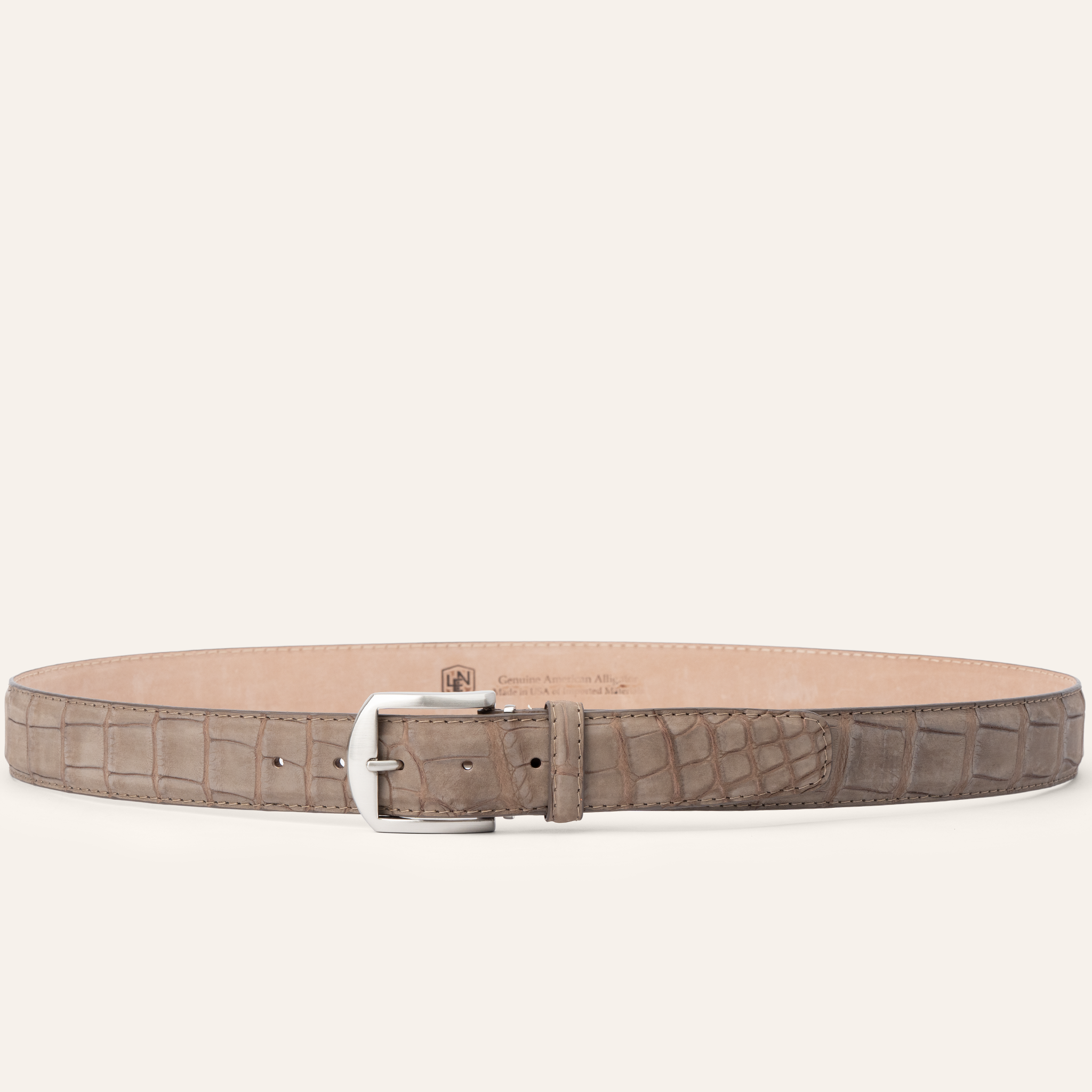 Buffed American Alligator - Cashmere