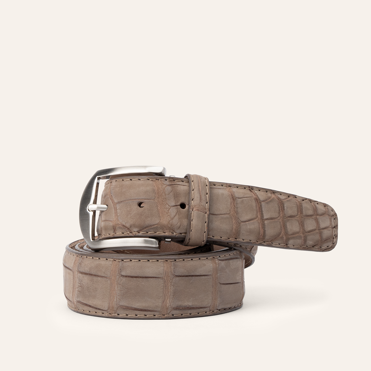 Buffed American Alligator - Cashmere