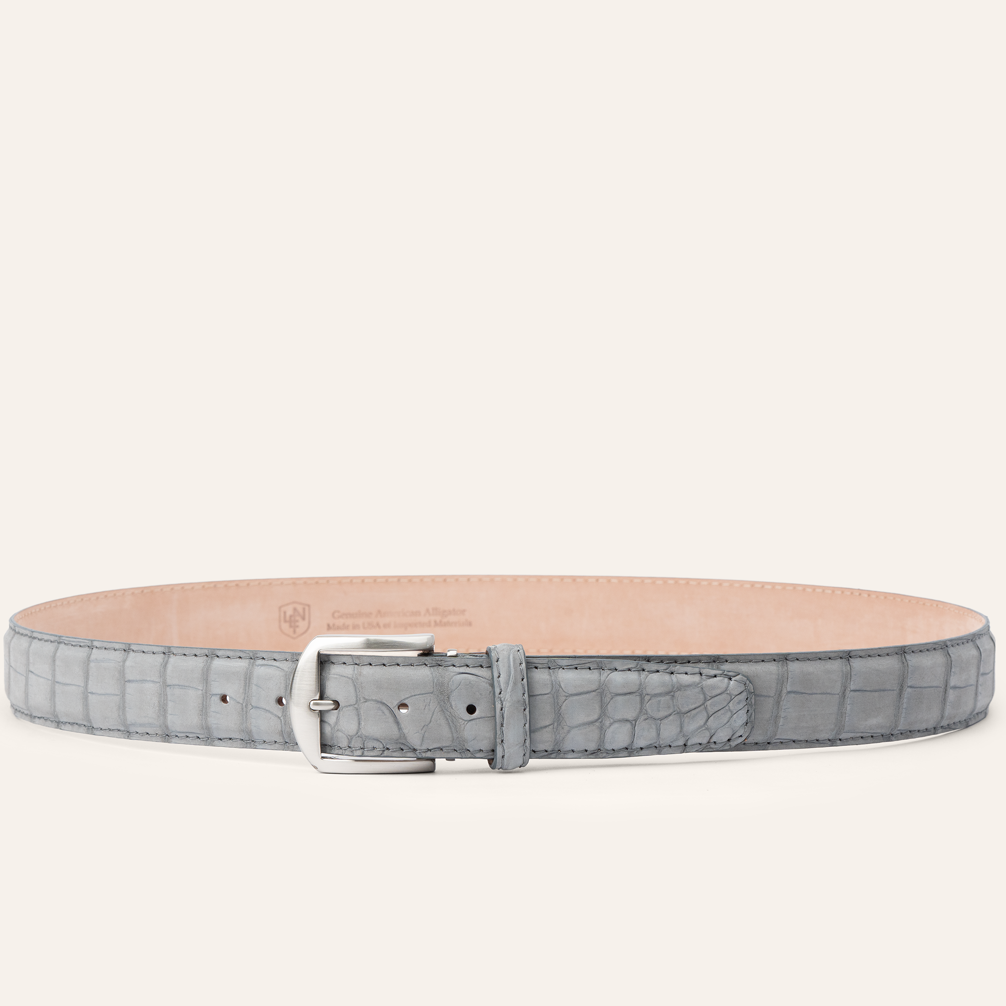 Buffed American Alligator - Grey