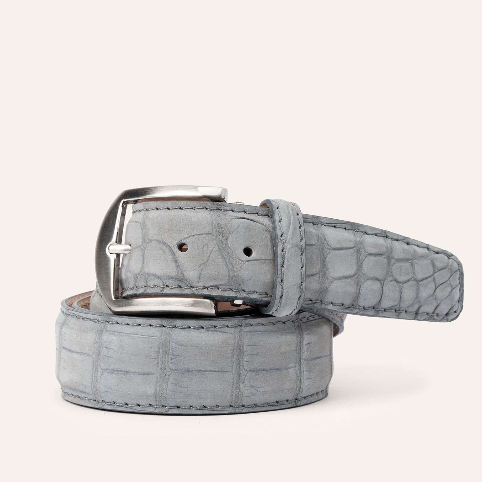 Buffed American Alligator - Grey
