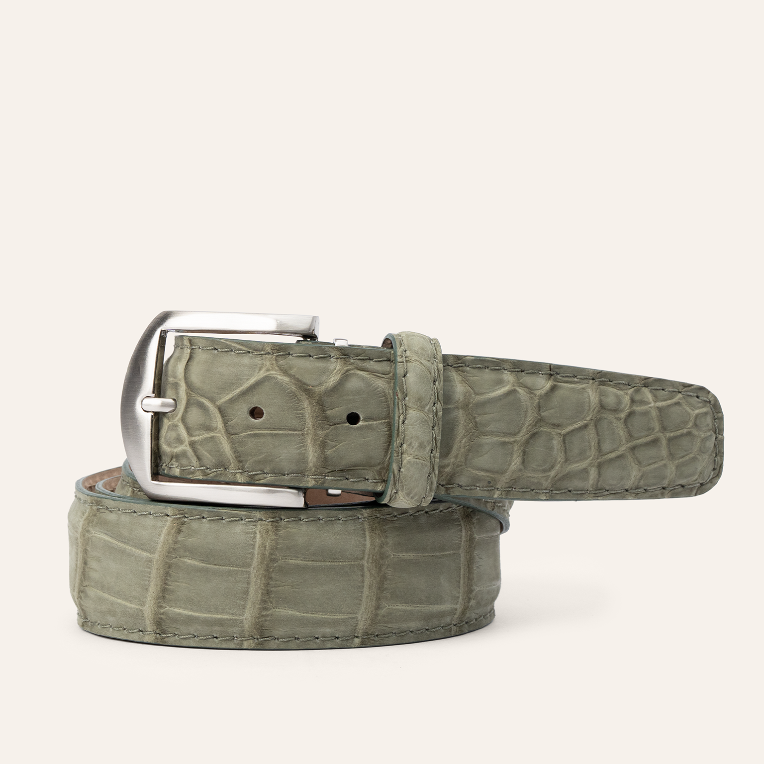 Buffed American Alligator - Olive