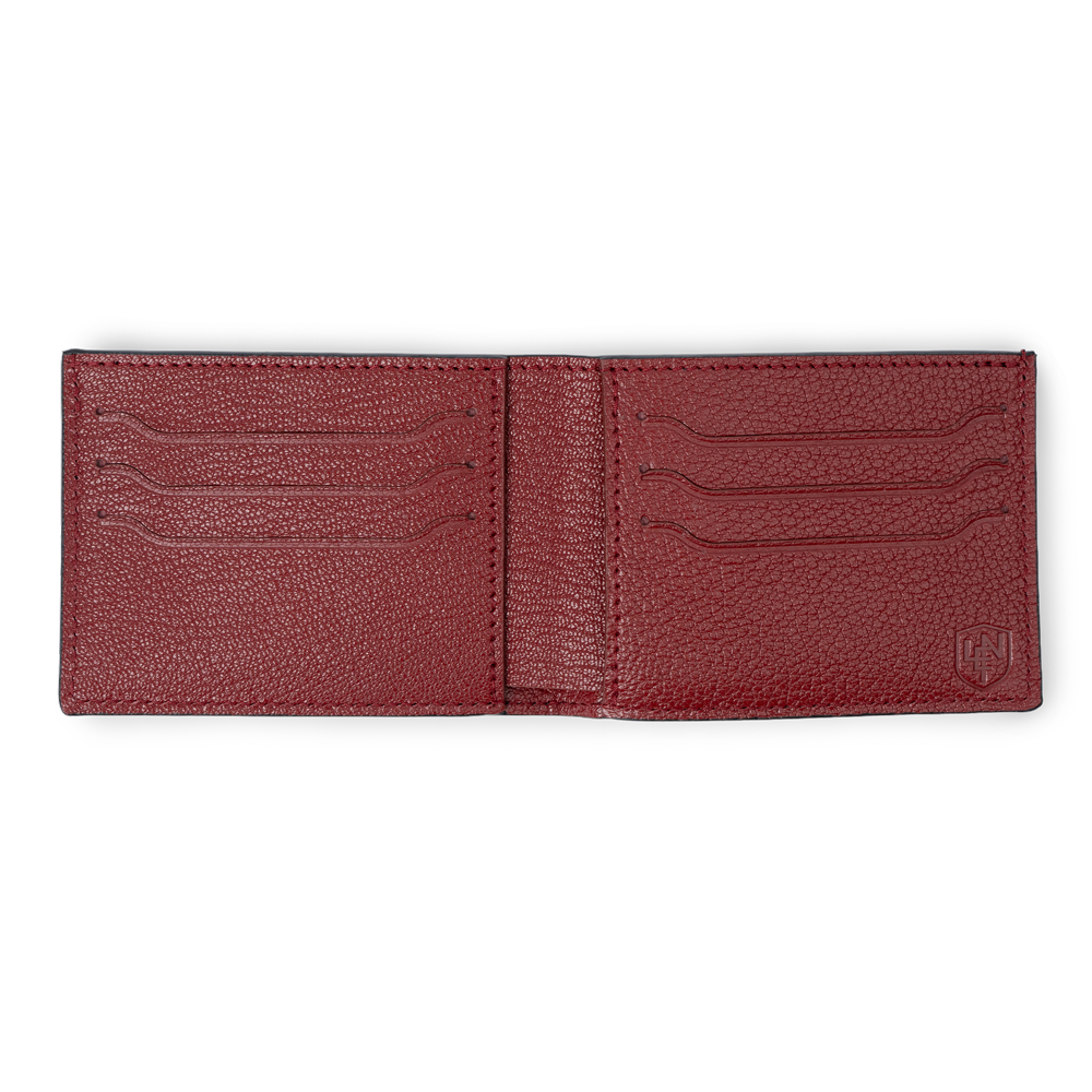 American Alligator Sport Bifold - Black & Oxblood