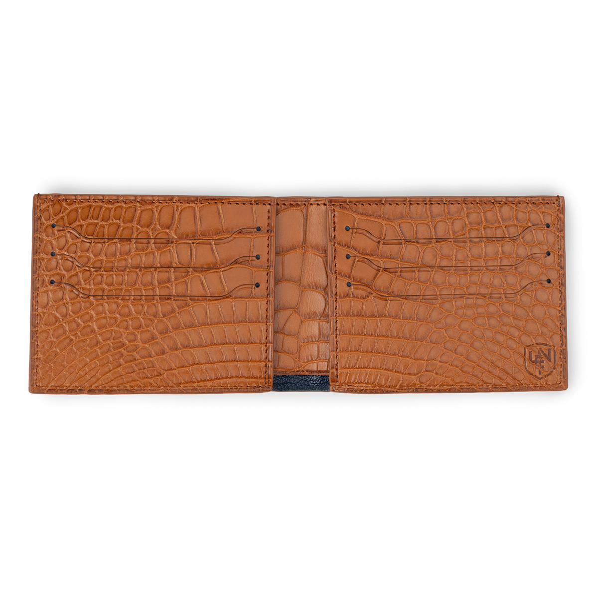 American Alligator Deluxe Bifold - Cognac