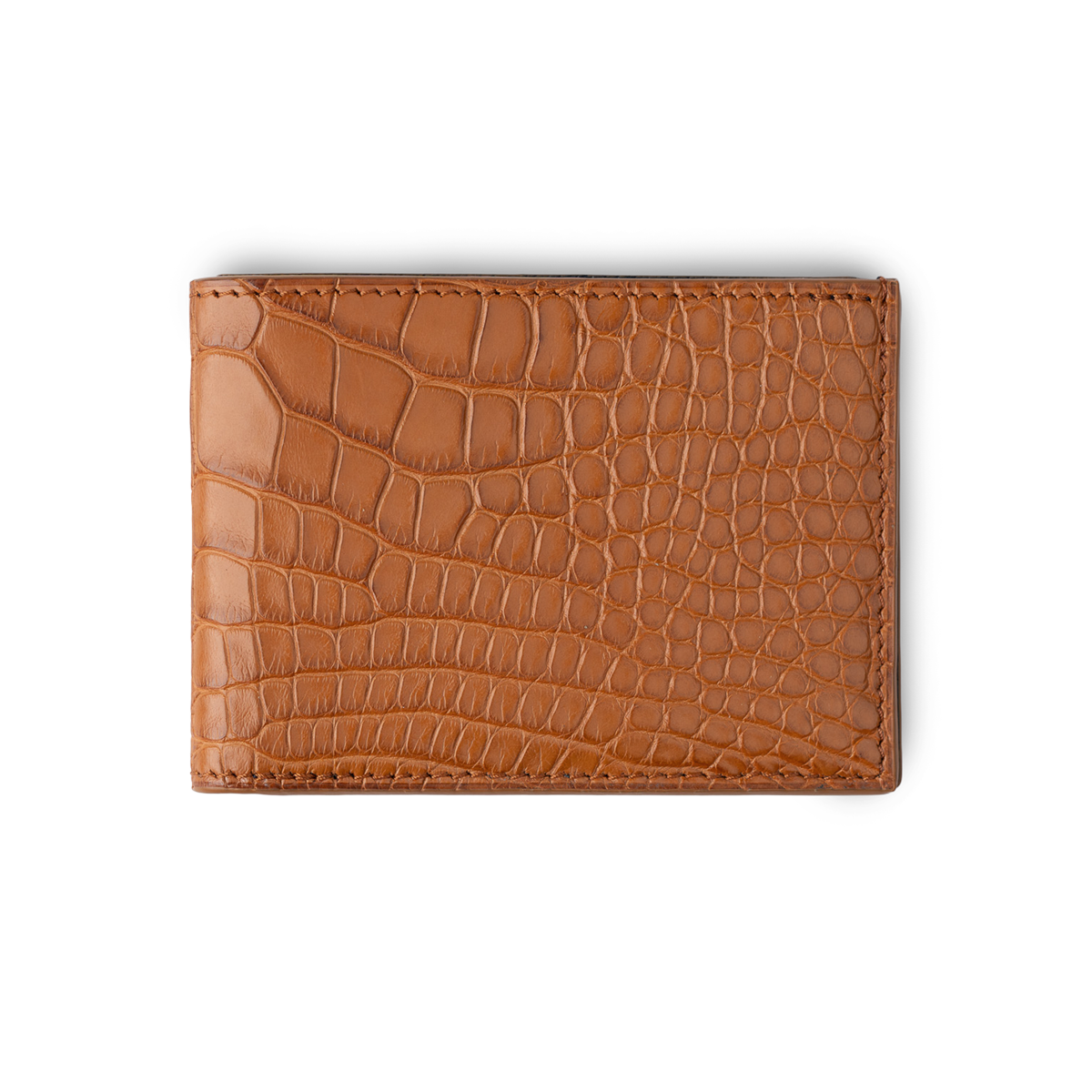 American Alligator Deluxe Bifold - Cognac