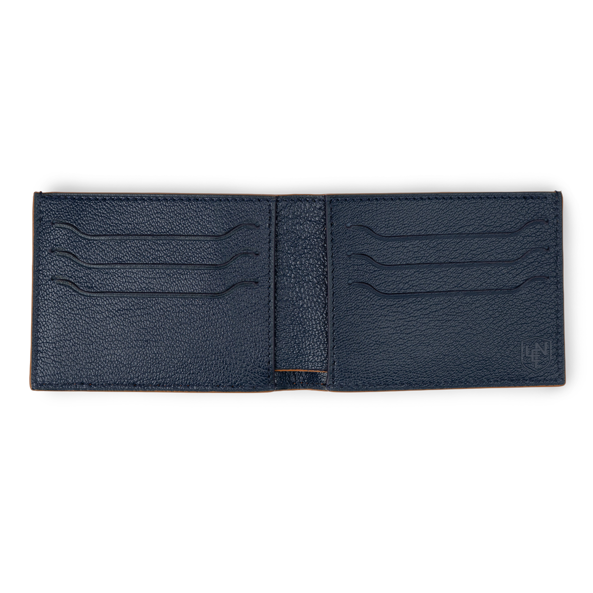 American Alligator Sport Bifold - Cognac & Ink