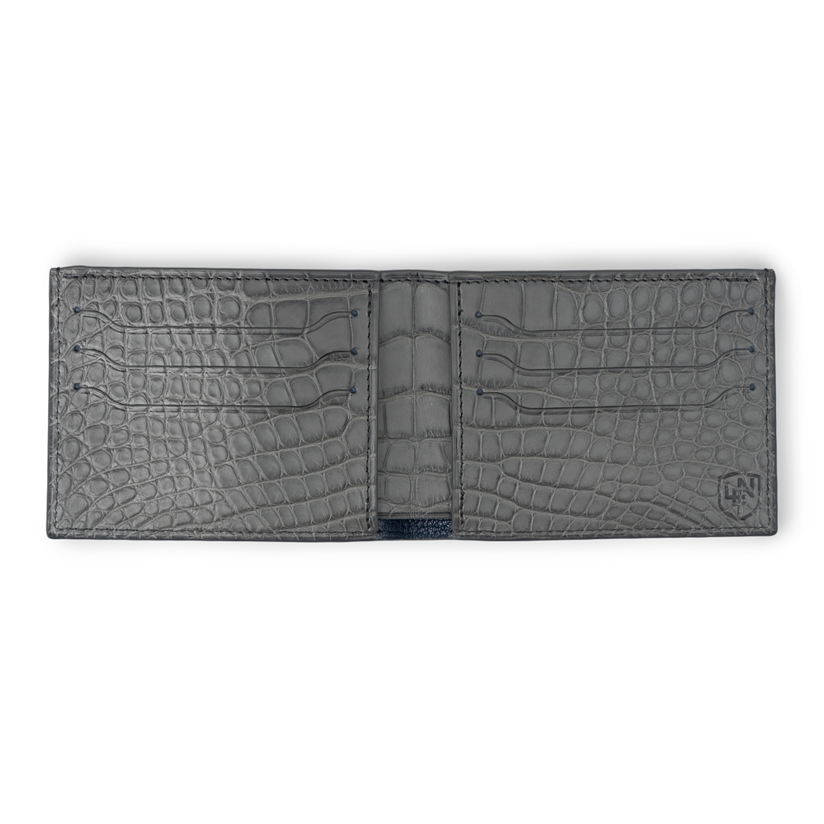 American Alligator Deluxe Bifold - Grey
