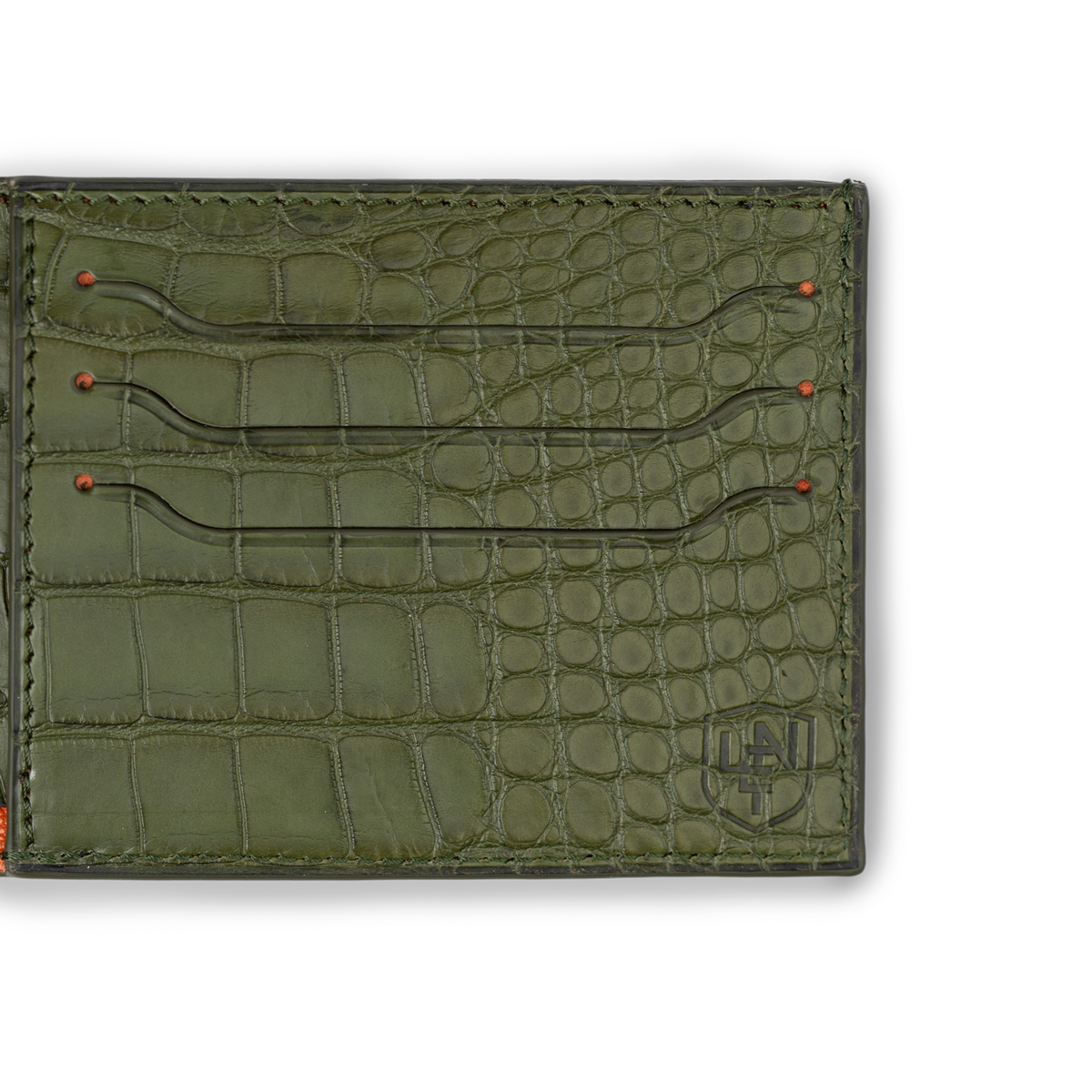 American Alligator Deluxe Bifold - Olive