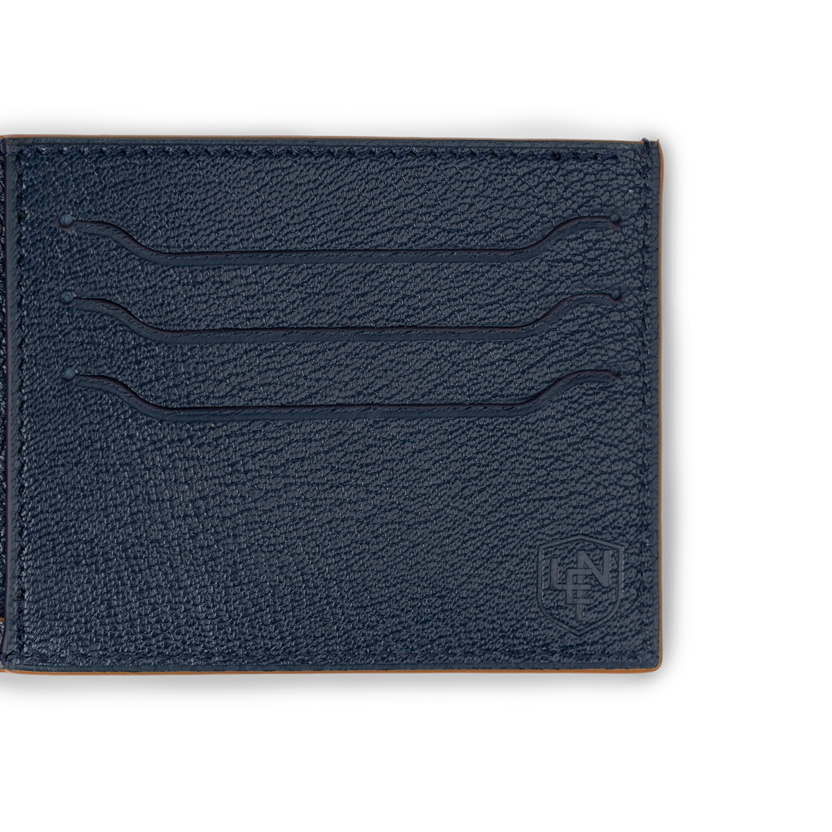 American Alligator Sport Bifold - Cognac & Ink