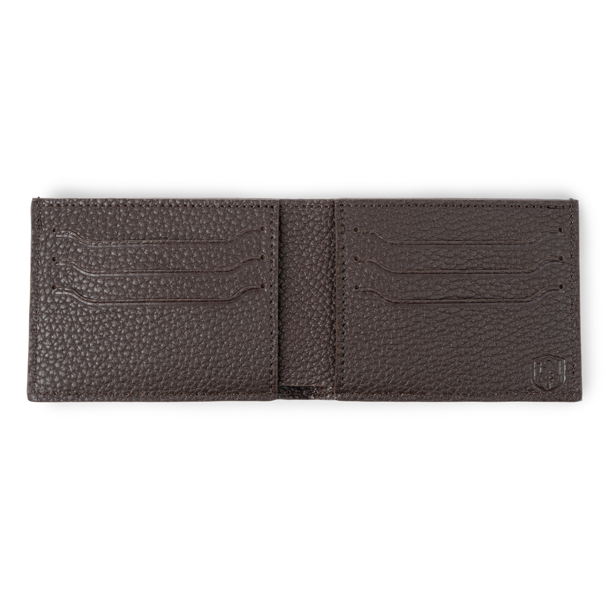 French Pebble Grain Deluxe Bifold - Chocolate
