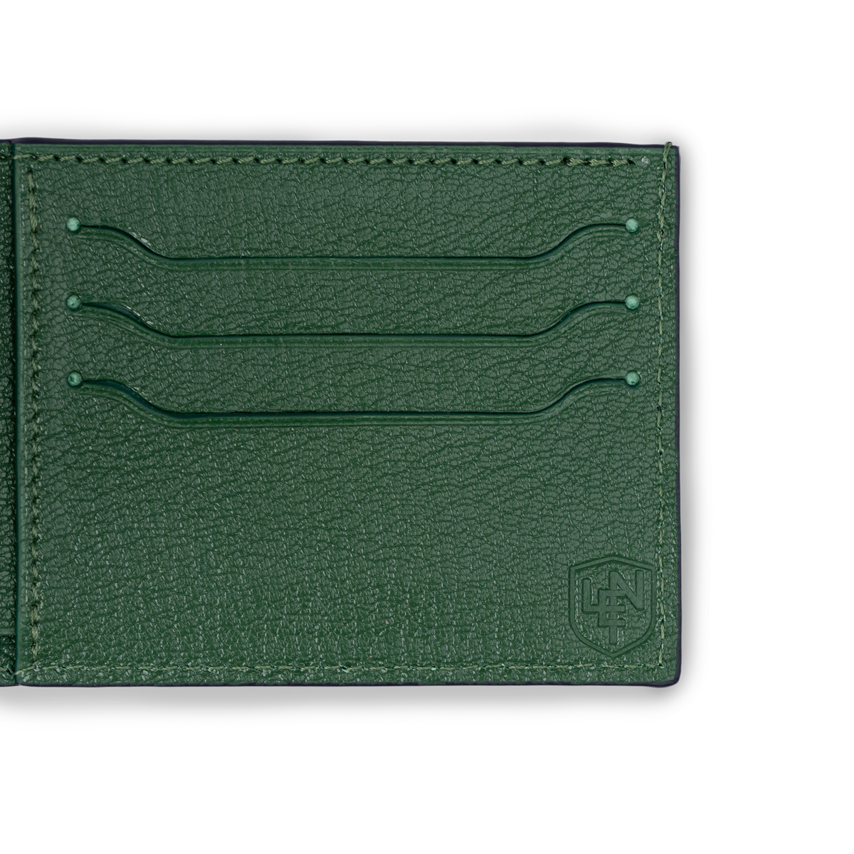 American Alligator Sport Bifold - Ink & Green