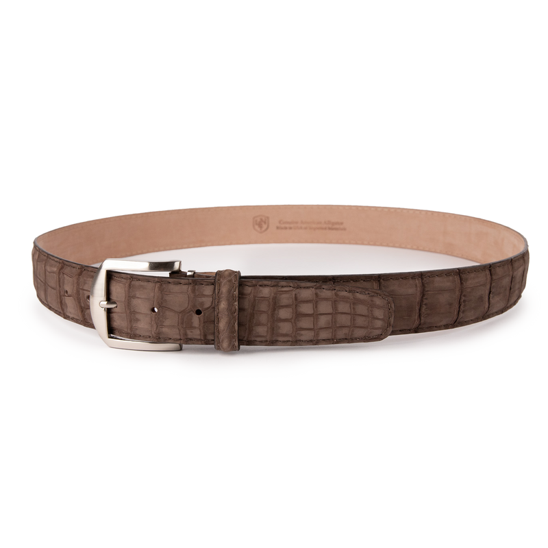 Buffed American Alligator - Brown