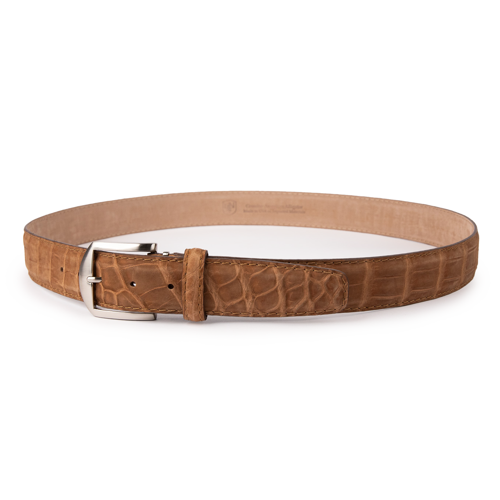 Buffed American Alligator - Chestnut