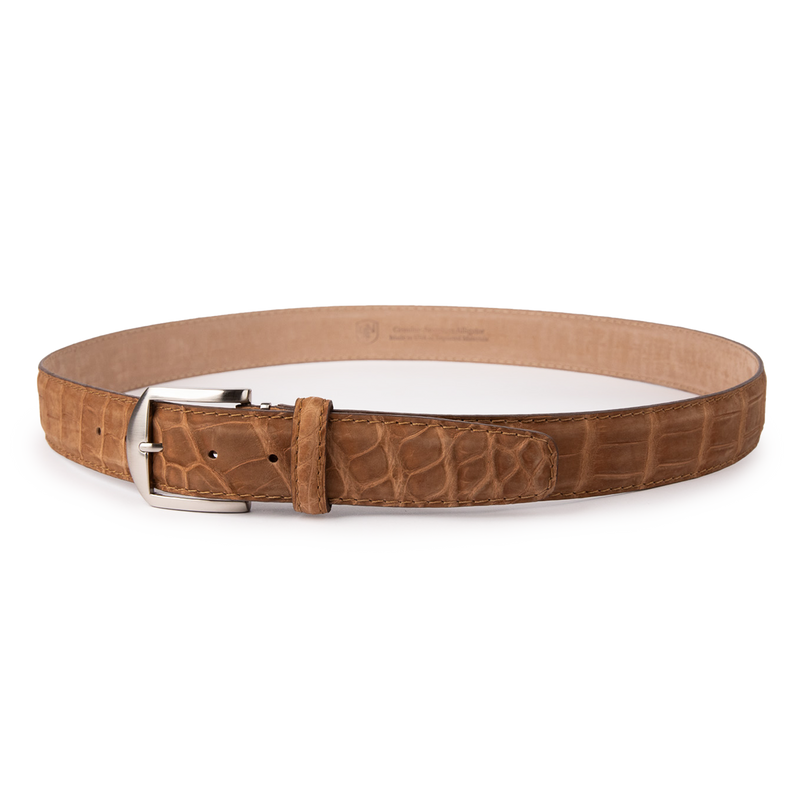 Buffed American Alligator - Chestnut