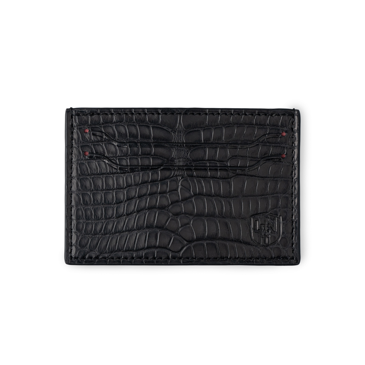 American Alligator Card Case - Black