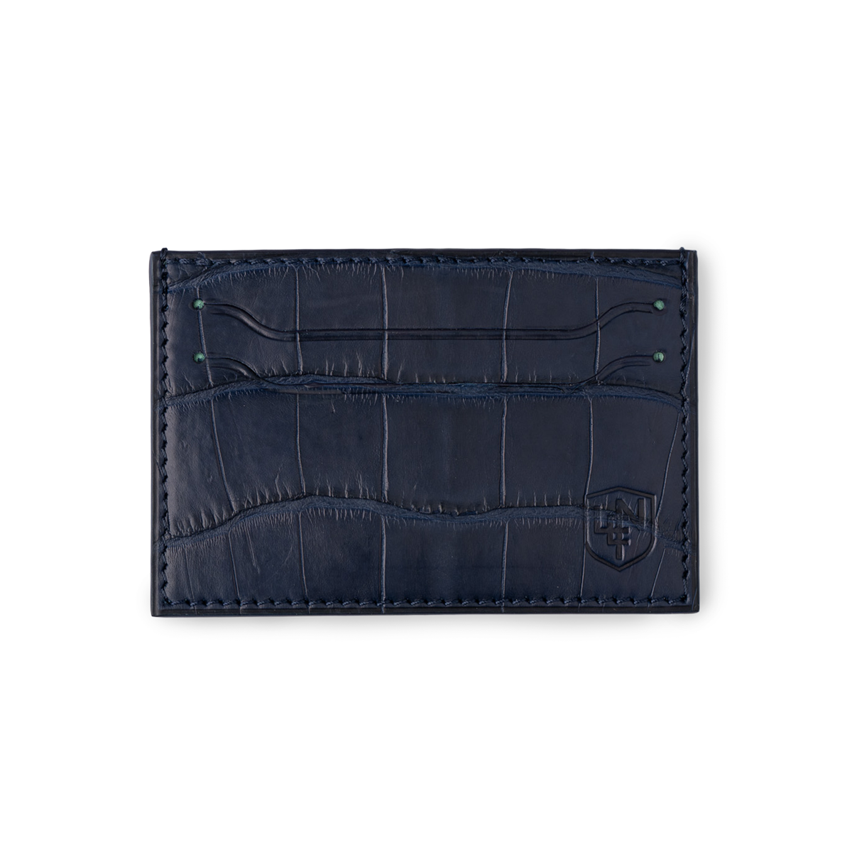 American Alligator Card Case - Ink