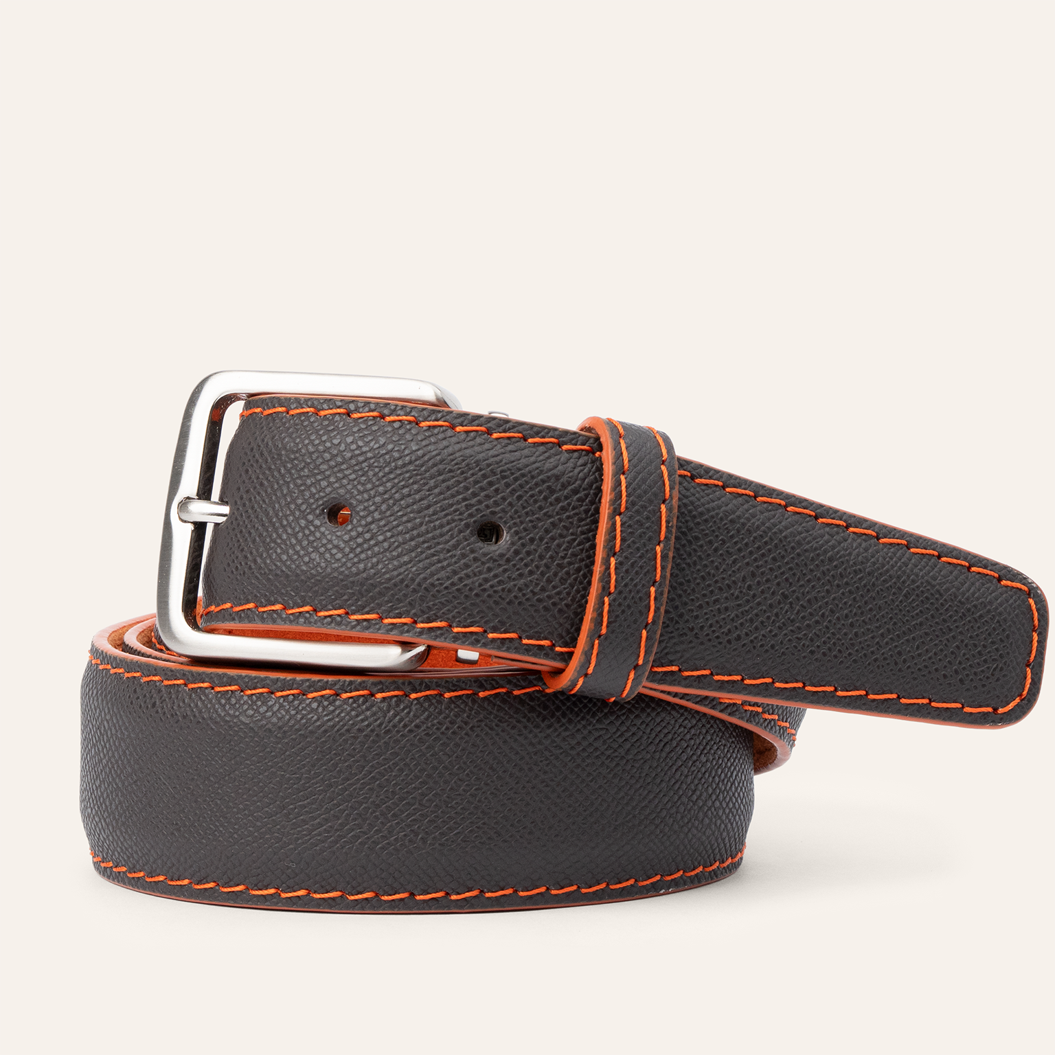 Epsom - Chocolate with Papaya Alcantara Lining